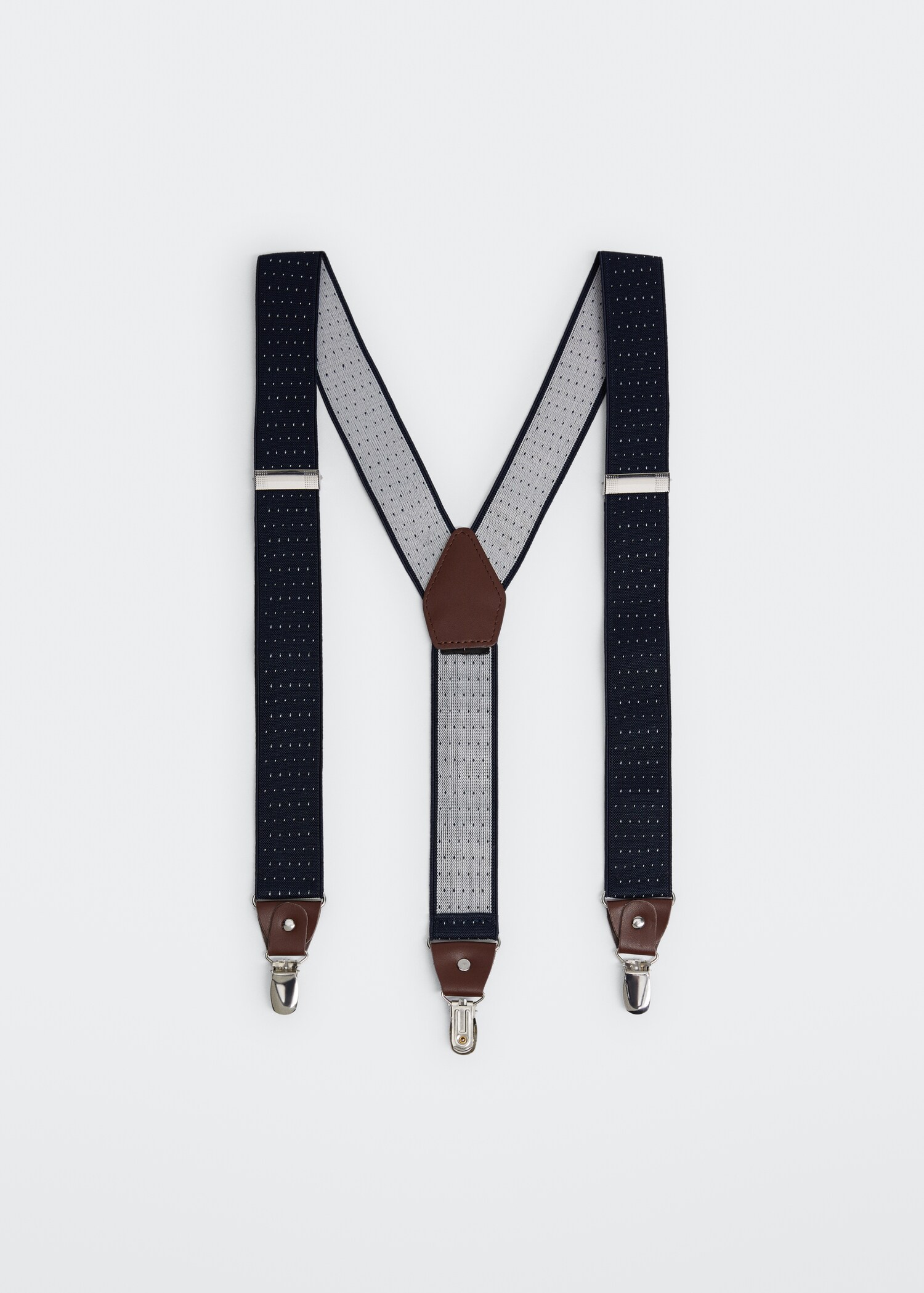Adjustable leather-blend braces - Article without model