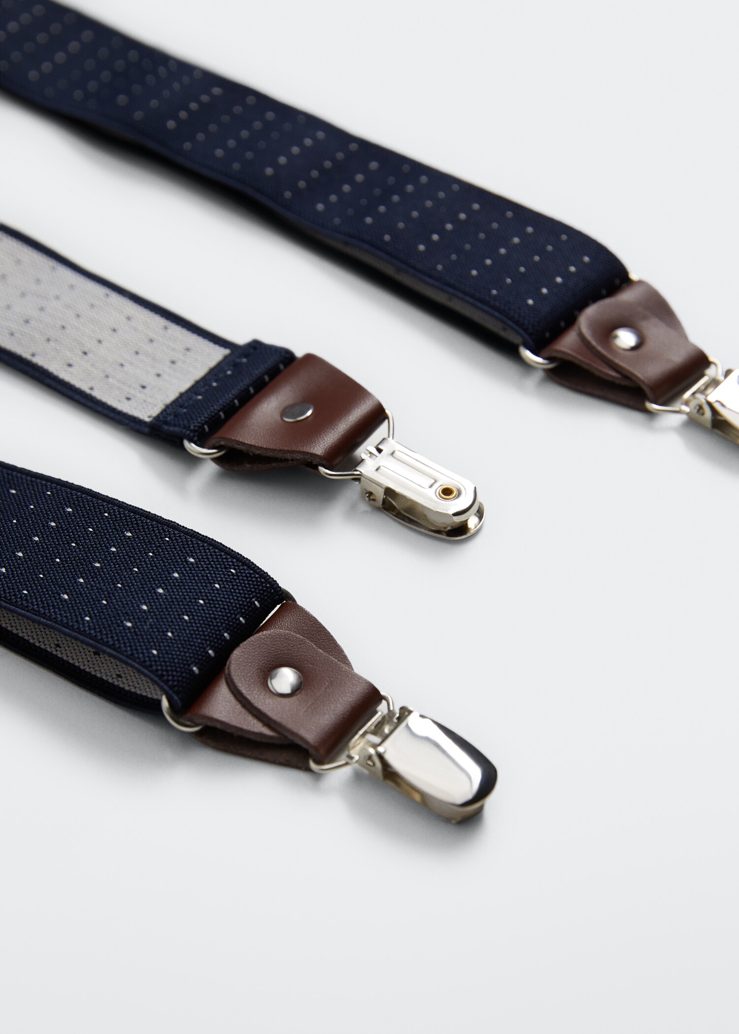 Adjustable leather-blend braces - Details of the article 2