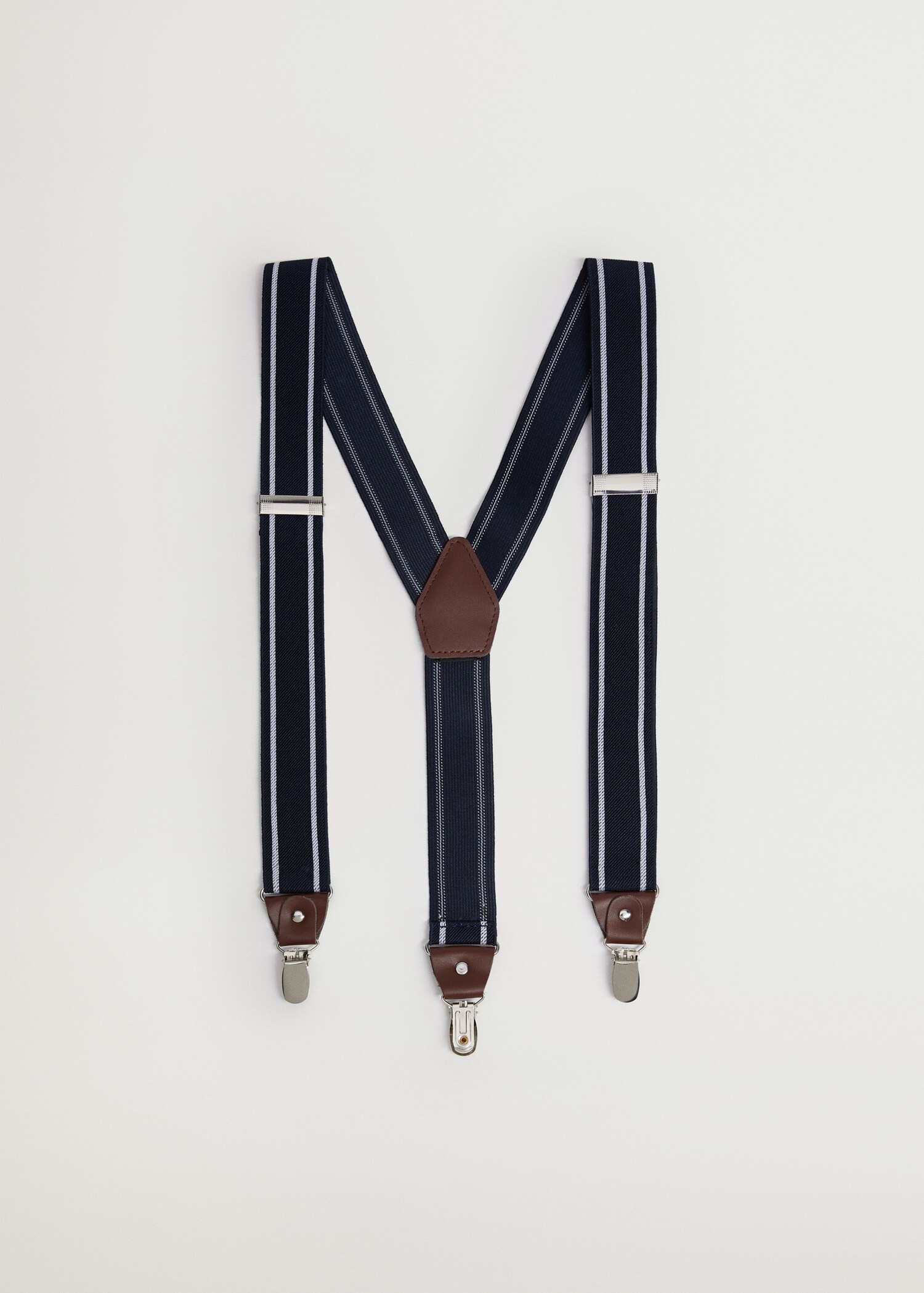 Adjustable leather-blend braces - Article without model