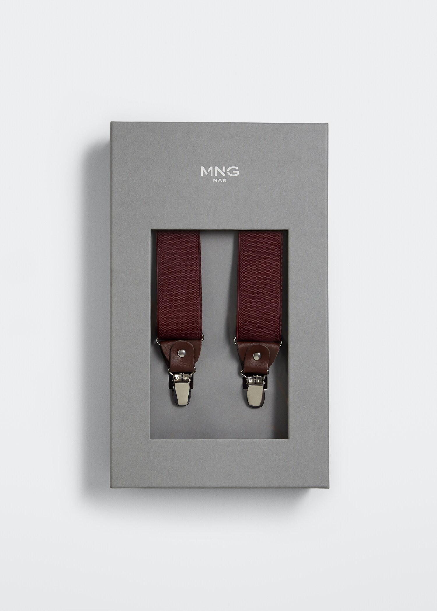 Adjustable leather-blend braces - Medium plane