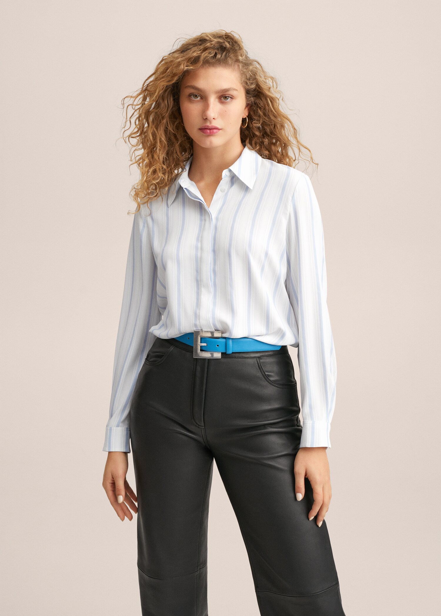 Camisa fluida ratlles - Pla mig