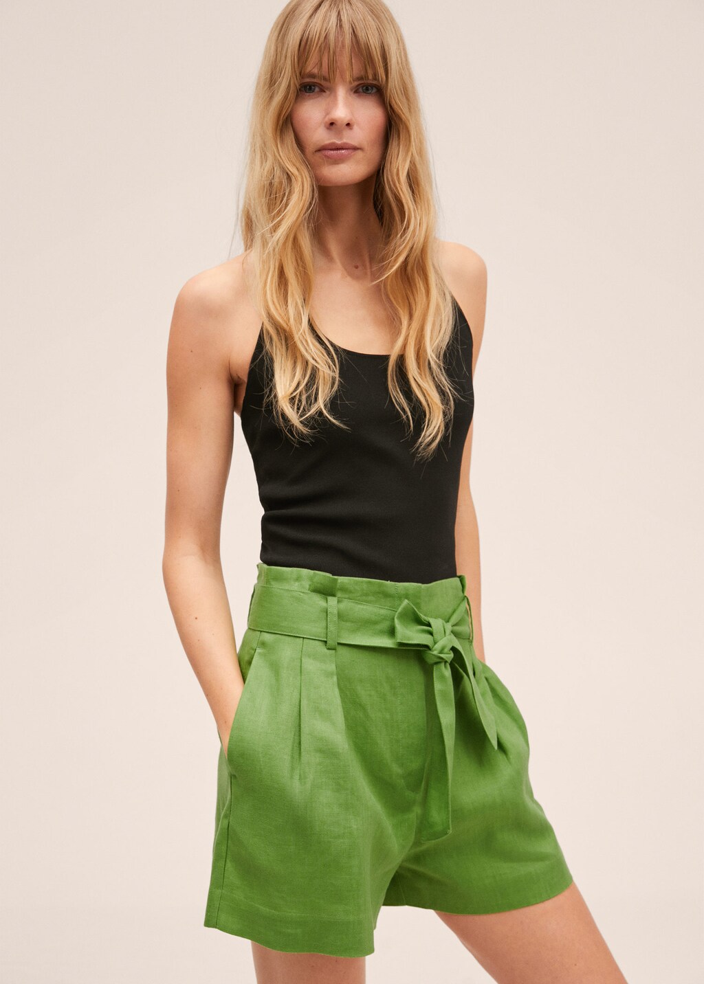 High waisted sales shorts that tie