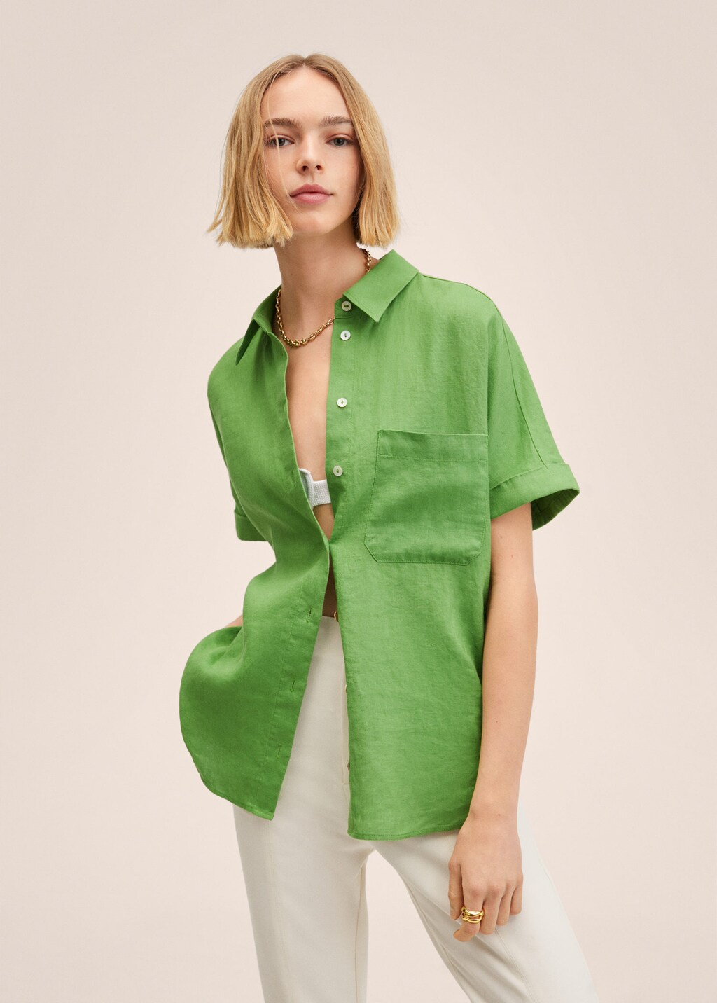 Camisa blanca 2025 mujer mango outlet