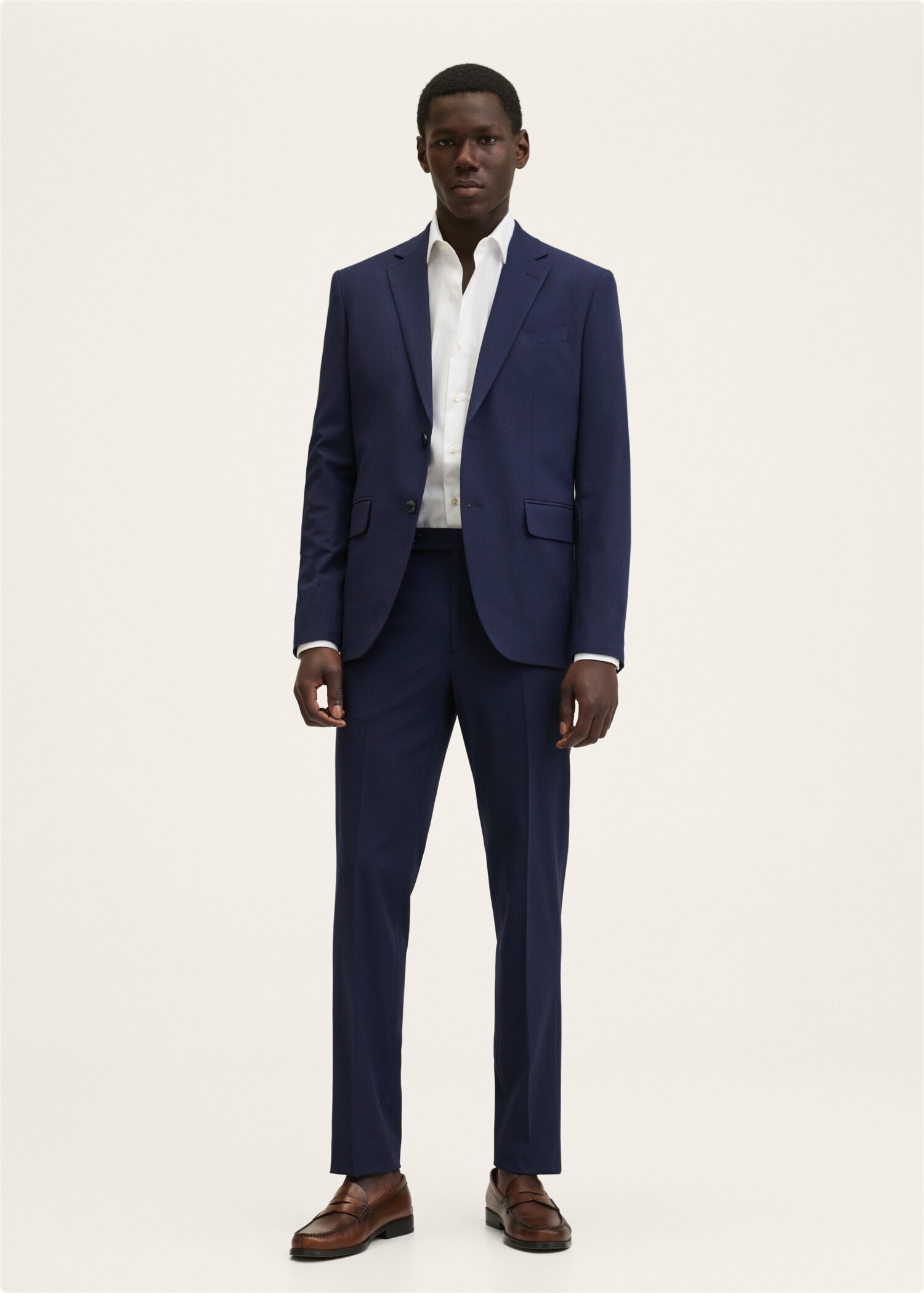 Slim fit öltönyzakó - Általános sík