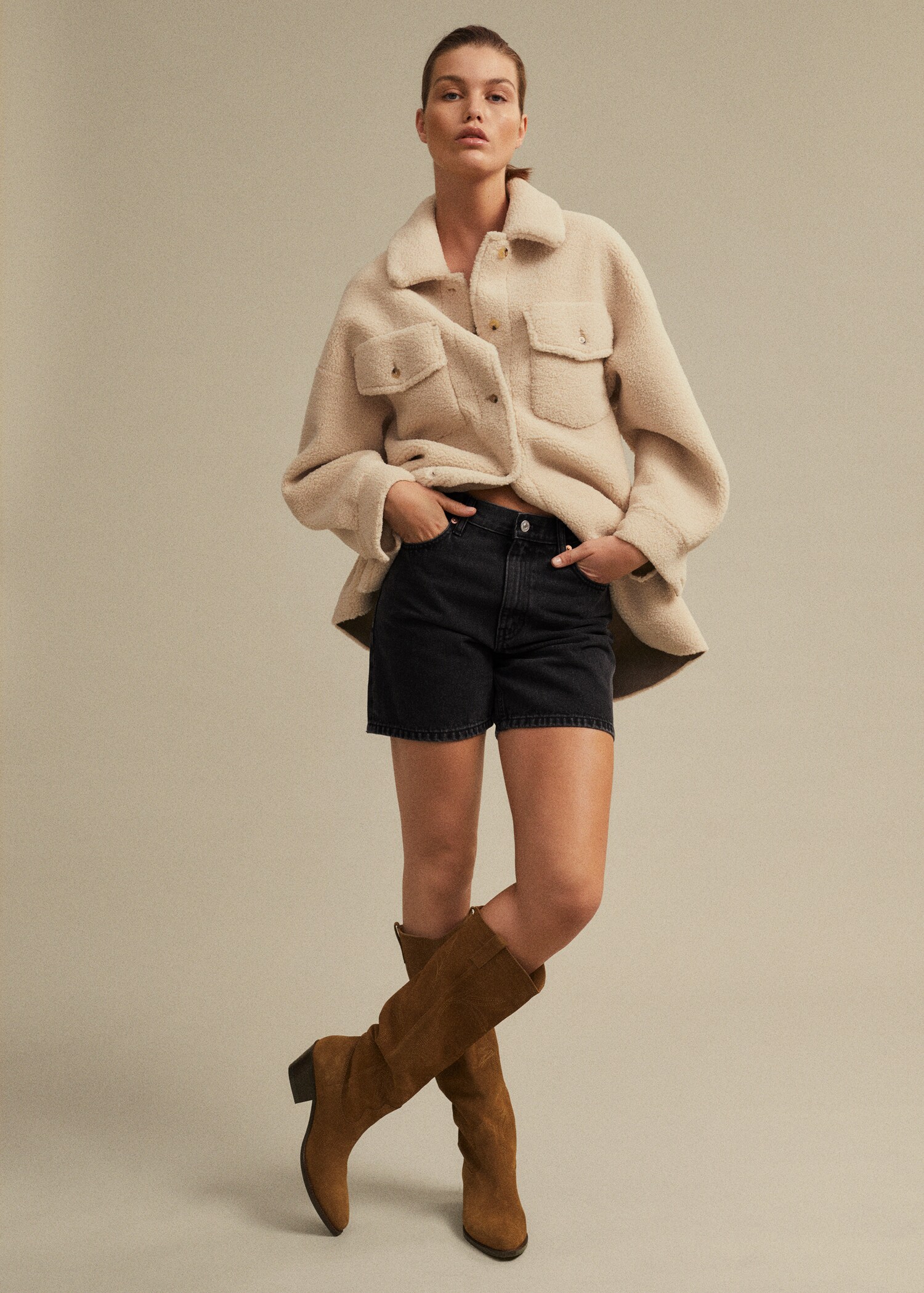 Bota piel cowboy - Plano general