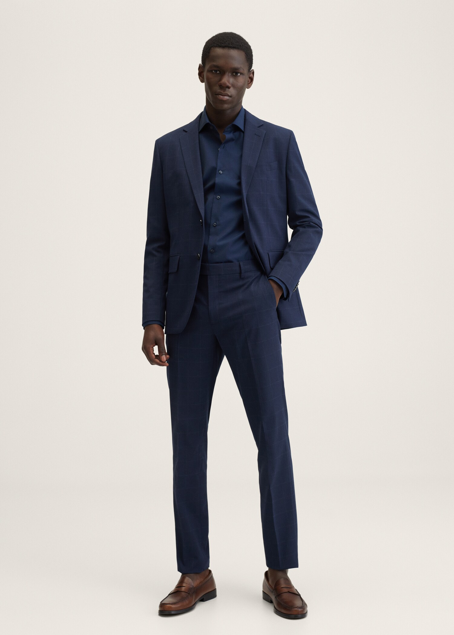 Slim fit cotton suit shirt - General plane