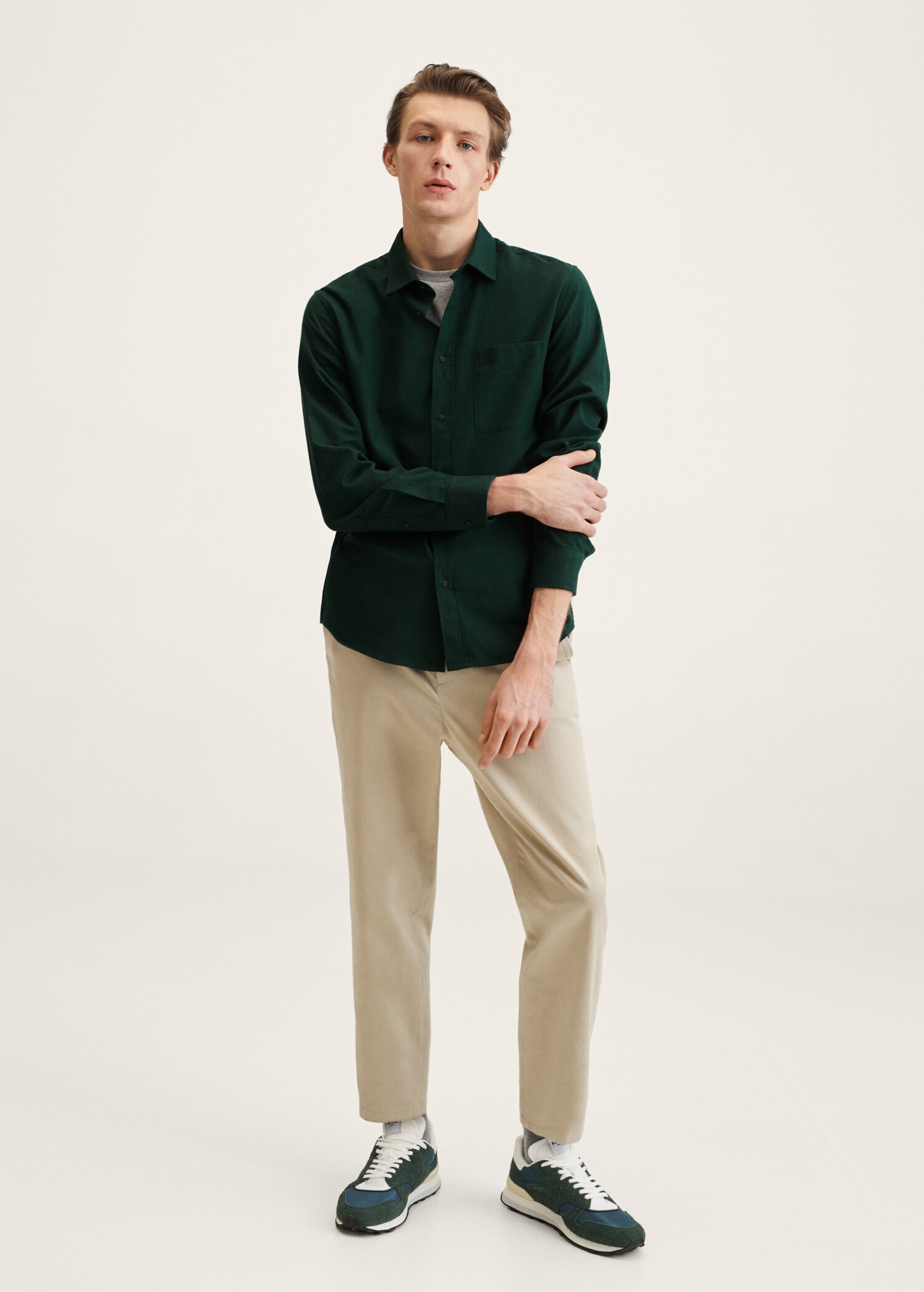 Bavlněná košile slim fit - Celkový náhled