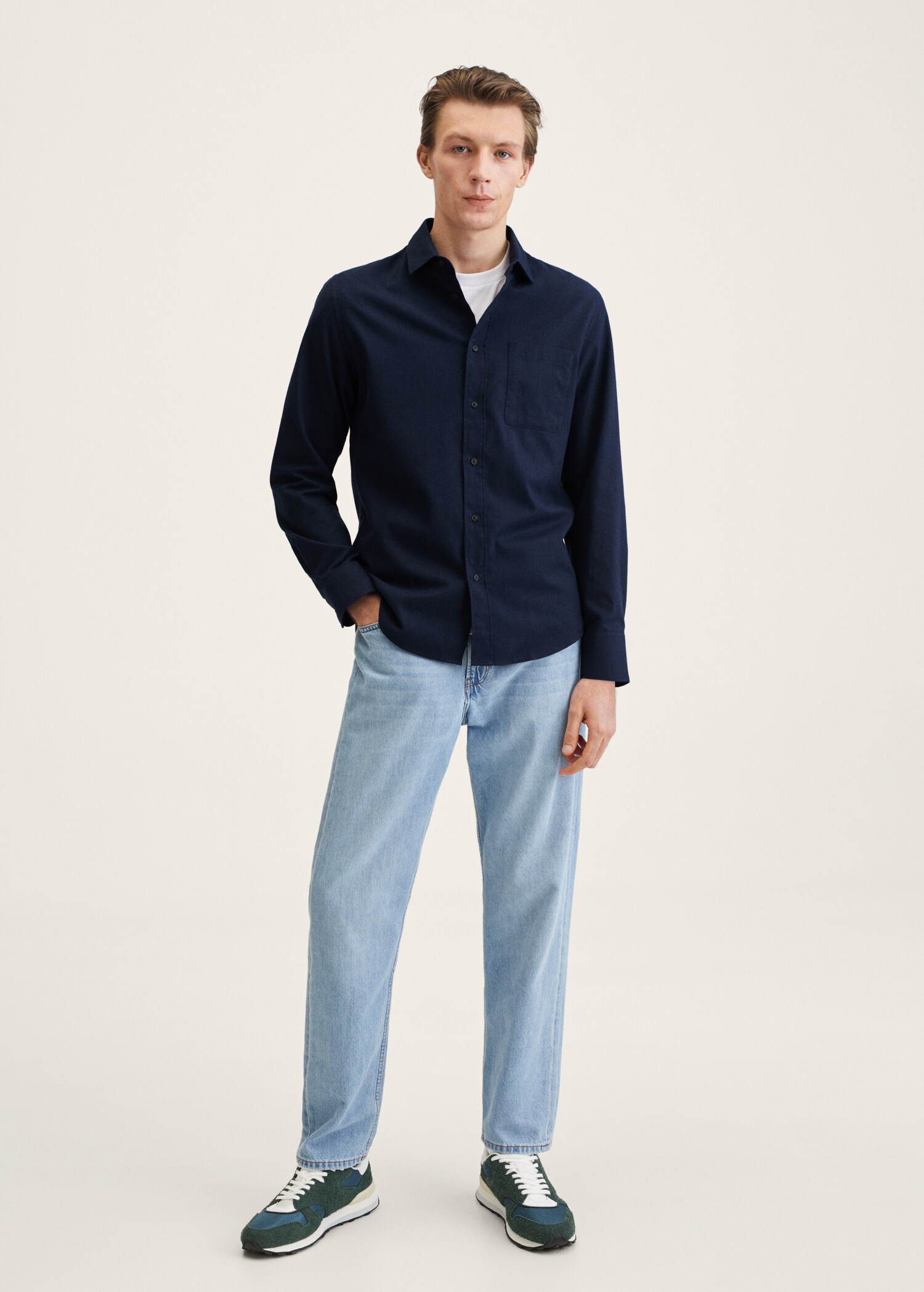 Bavlněná košile slim fit - Celkový náhled