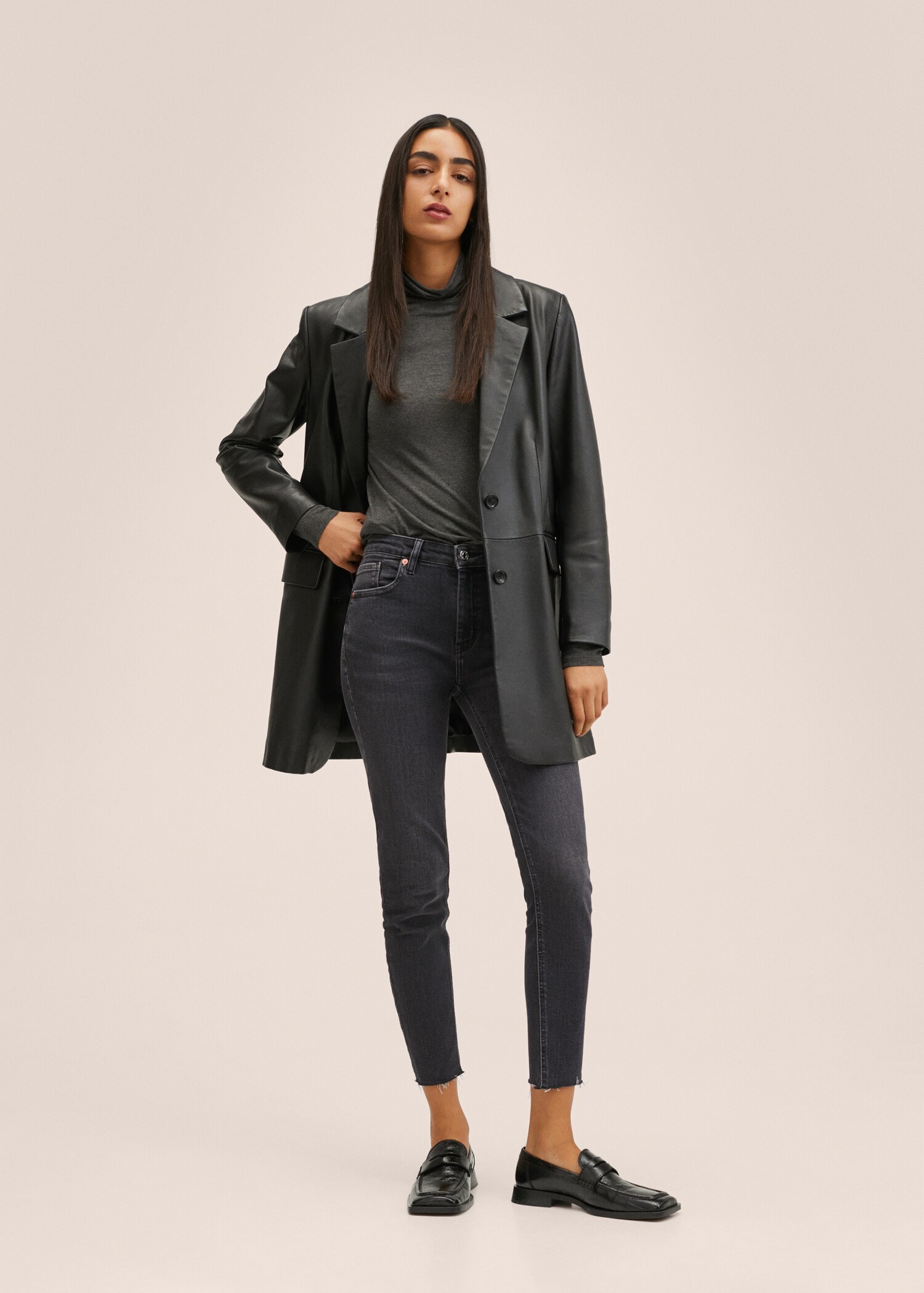Vaqueros skinny crop - Plano general