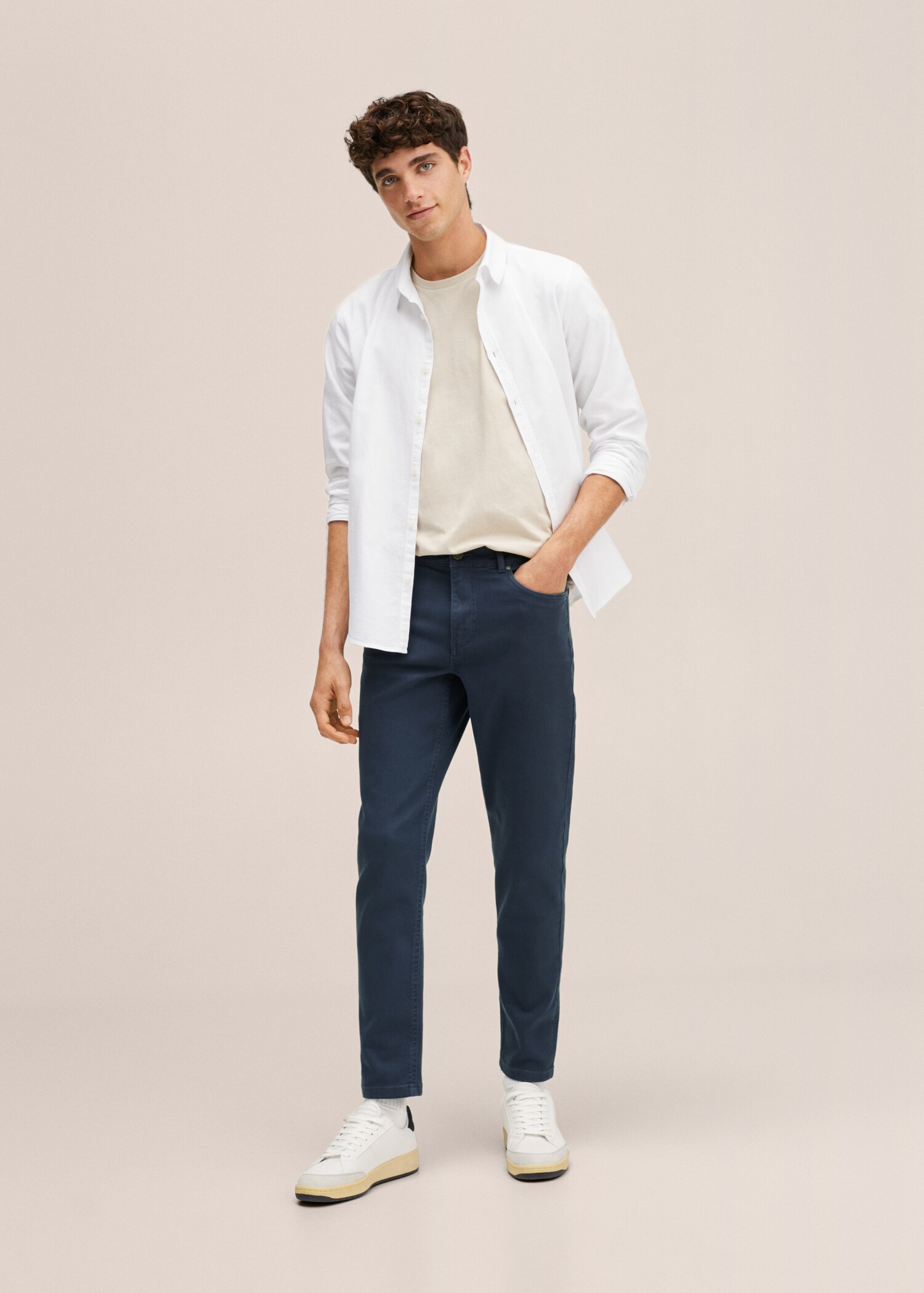 Regular Fit-Baumwollhose - Allgemeine Ansicht
