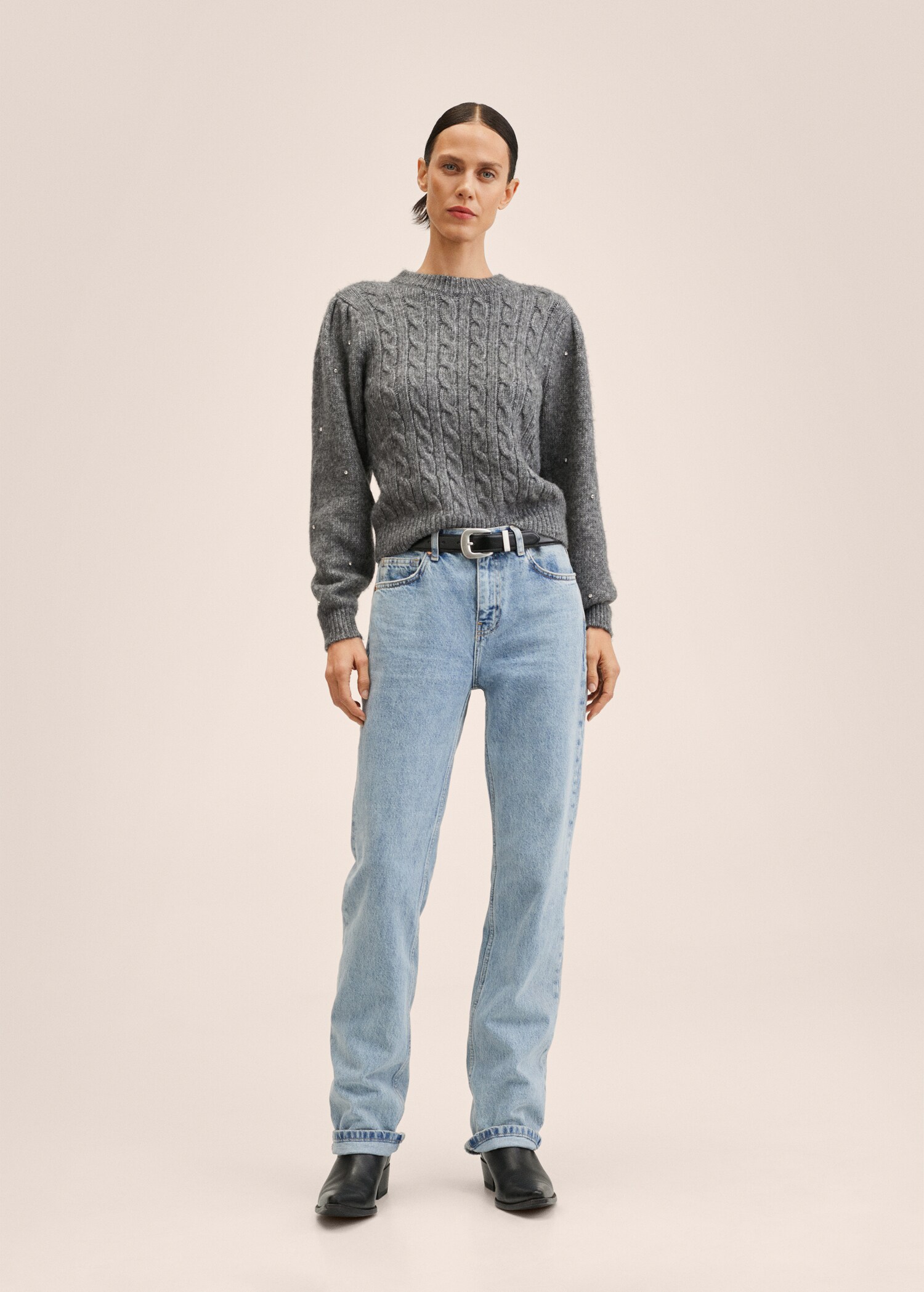 Jersey strass punto trenzado - Plano general