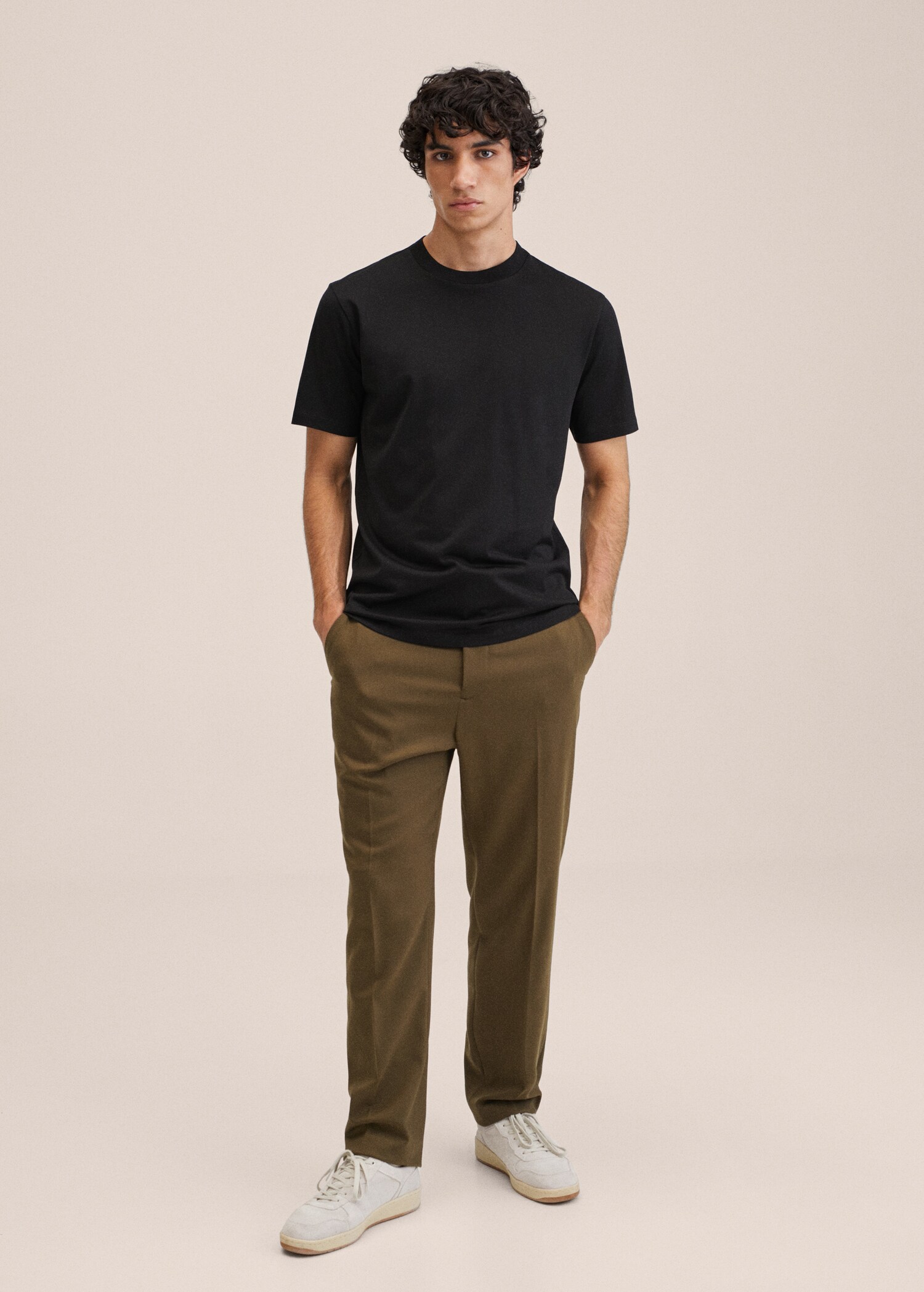 Mercerised regular-fit  t-shirt - General plane