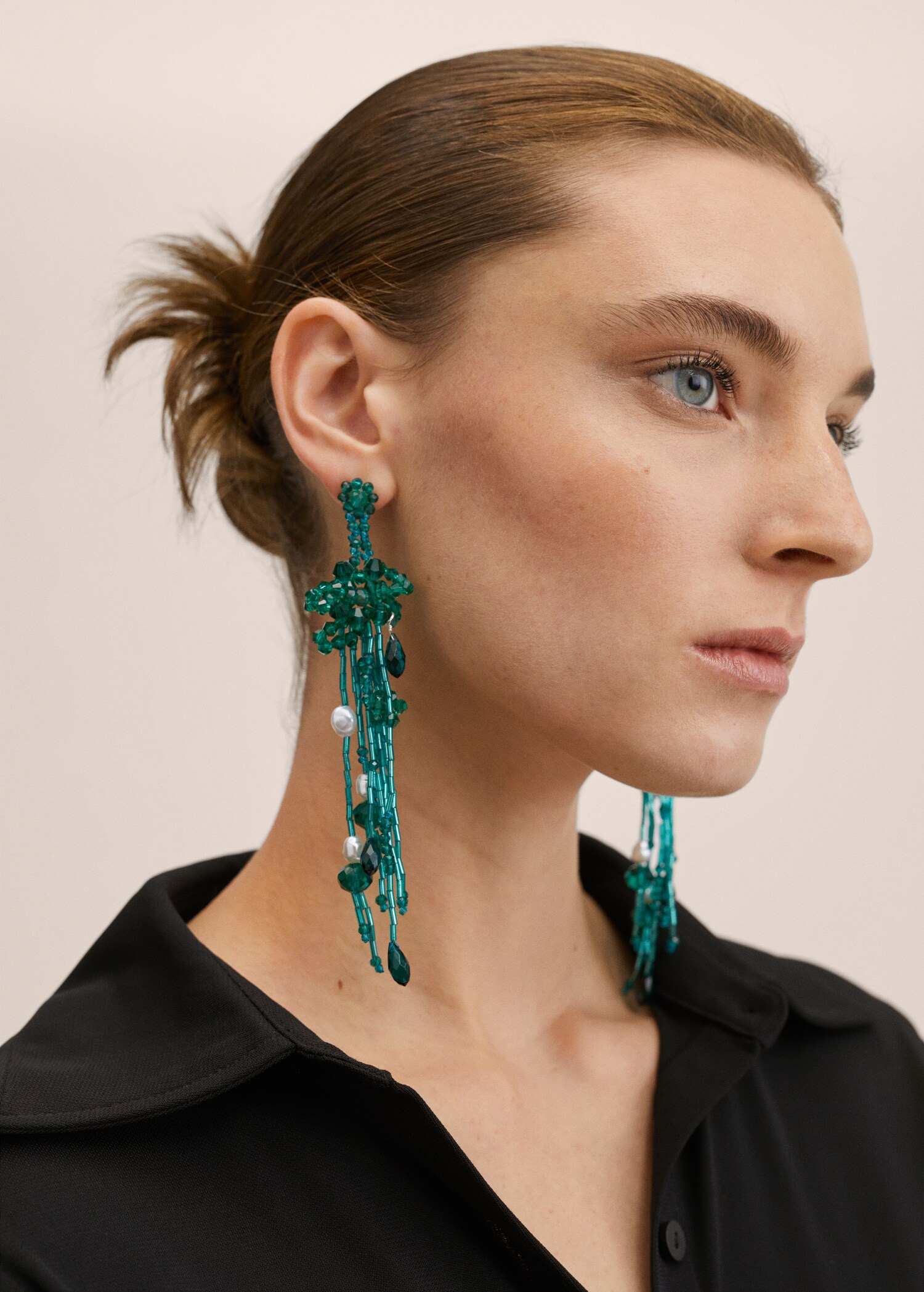 Pendientes colgantes cristales - Plano general