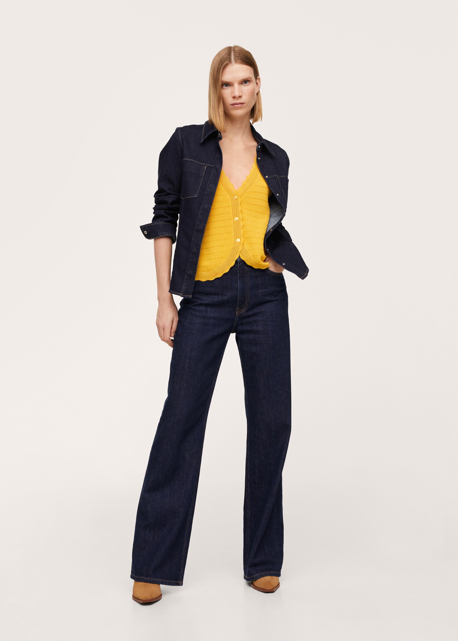 Fine-knit gilet - General plane