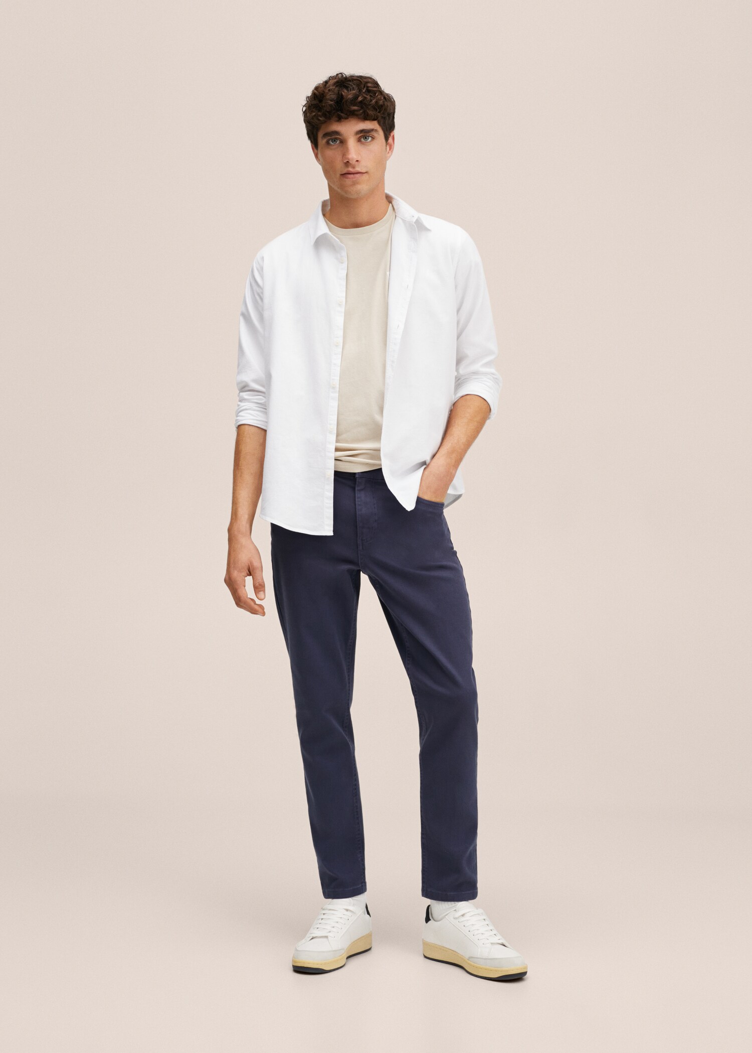 Camisa regular fit Oxford cotó - Pla general