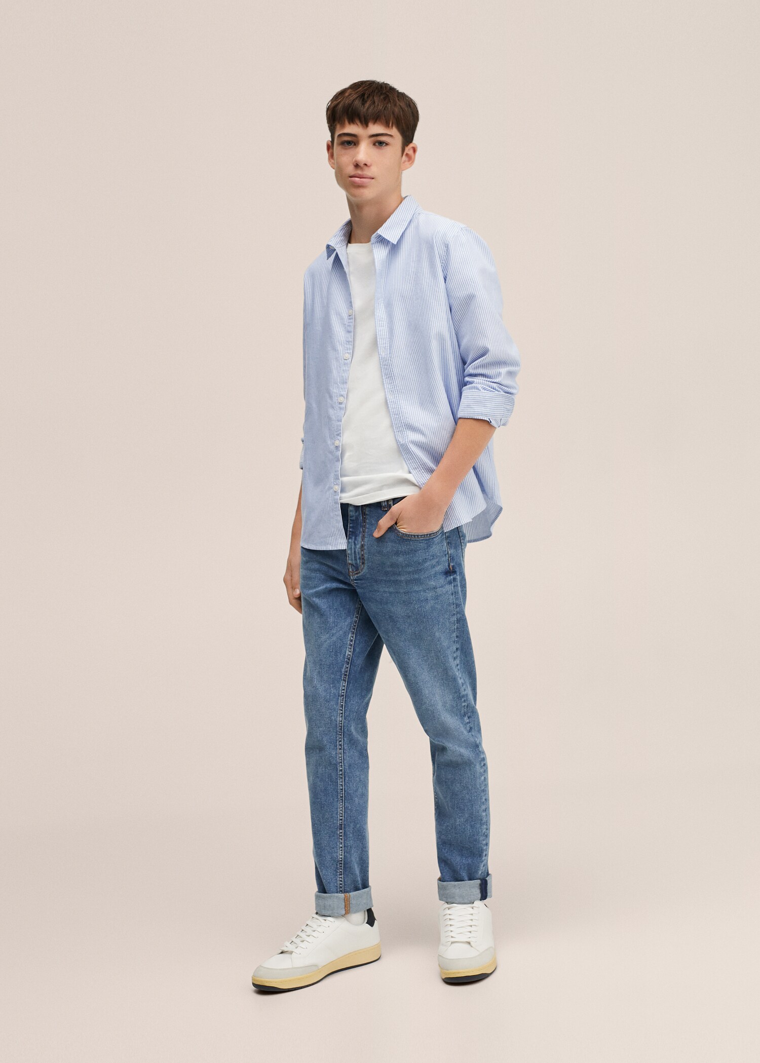 Camisa regular fit Oxford cotó - Pla general