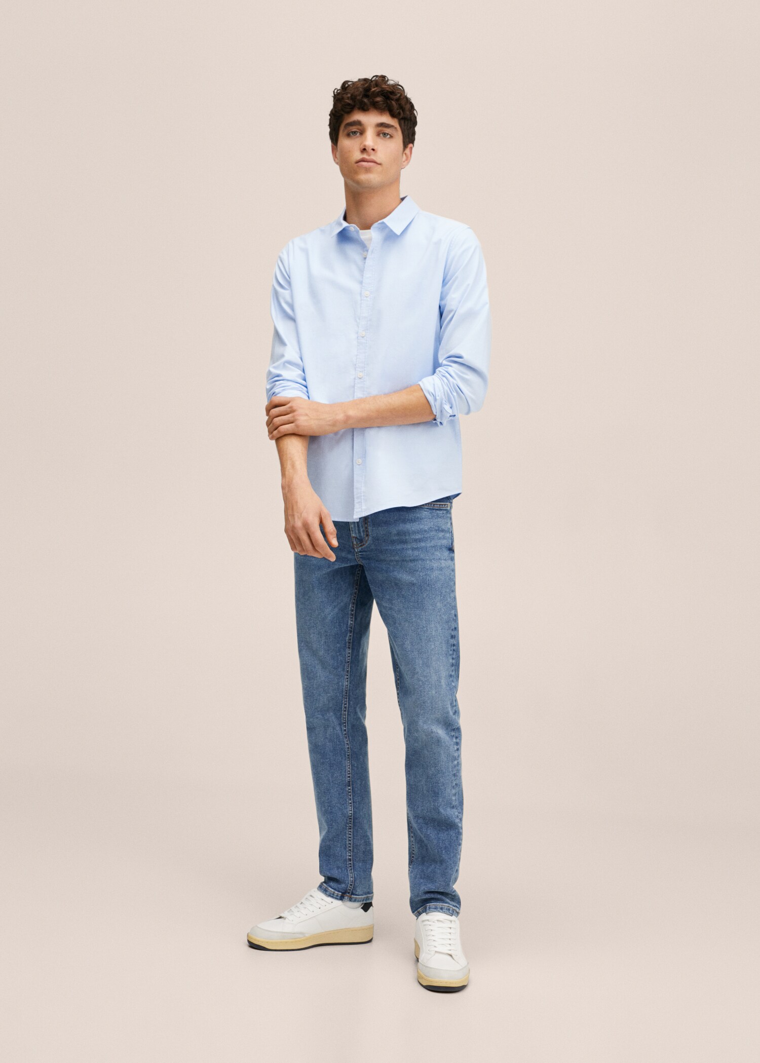 Camisa regular fit Oxford algodón - Plano general