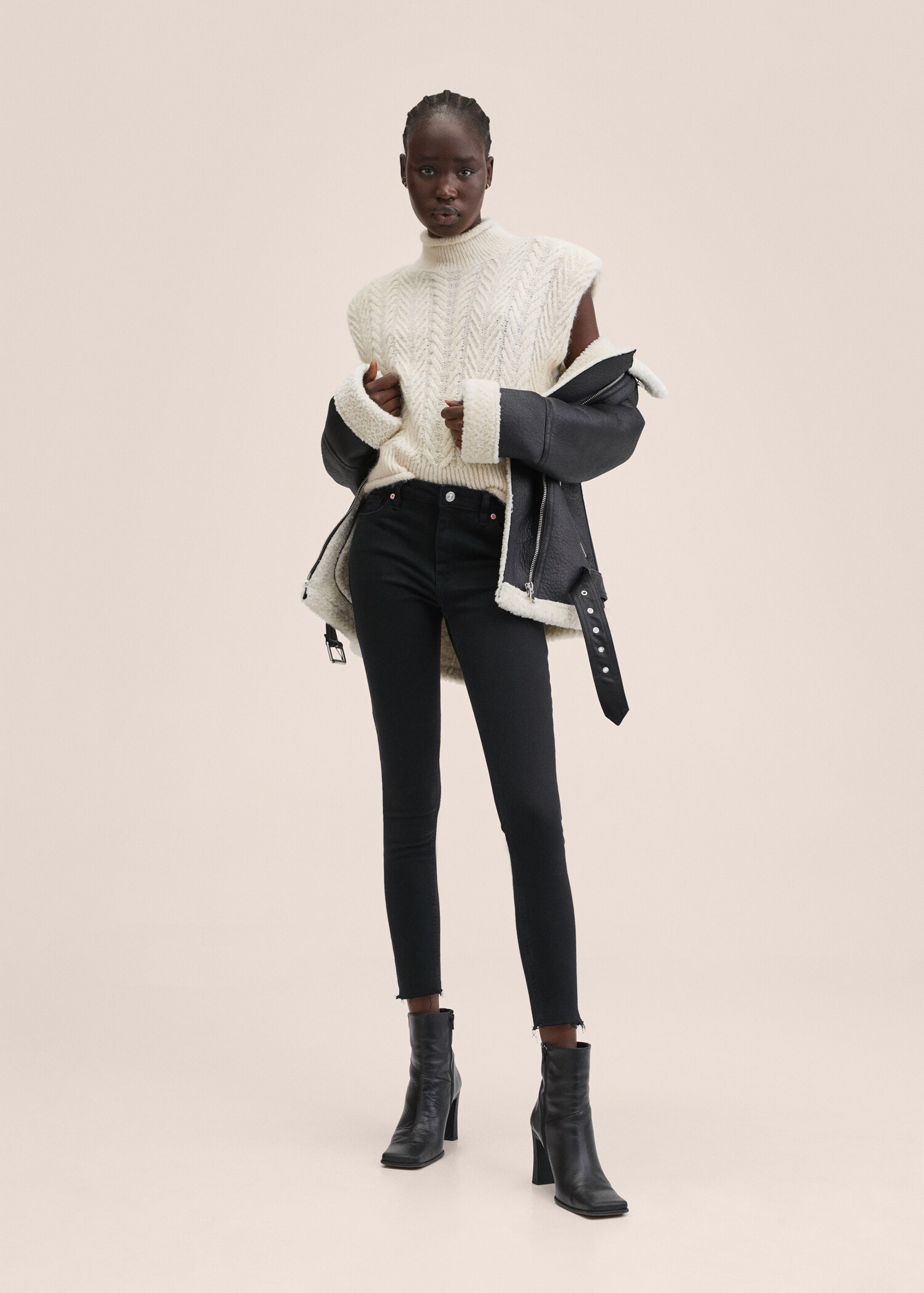 Jeans skinny crop - Plano general