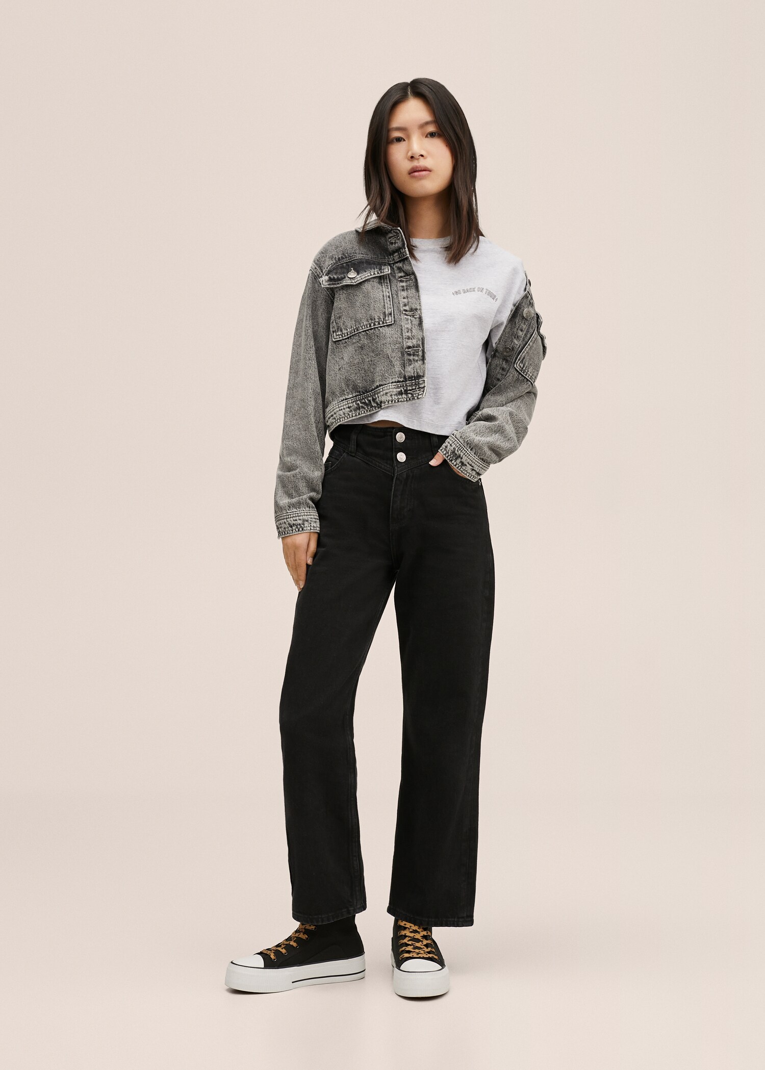 Long-sleeved t-shirt with message - General plane
