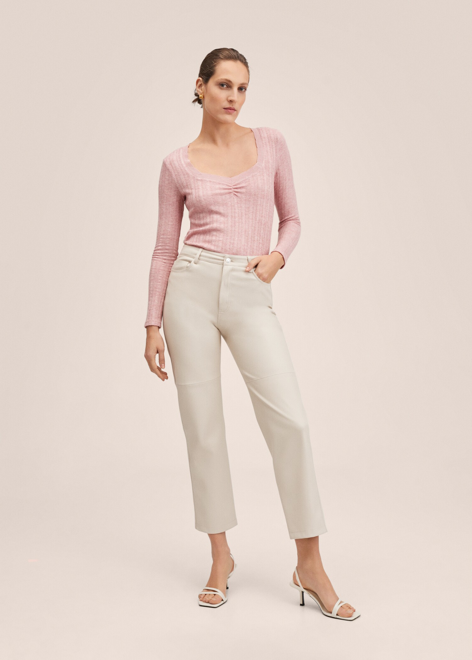 Ribbed  knit t-shirt - General plane