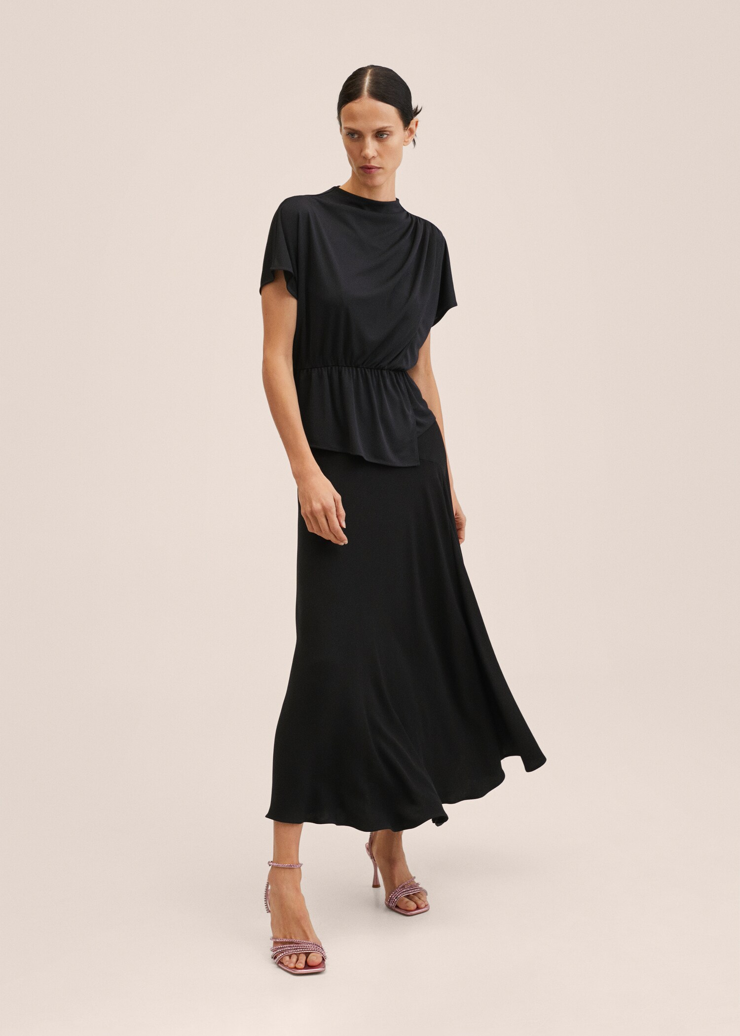 T-shirt with gathered waist  - General plane