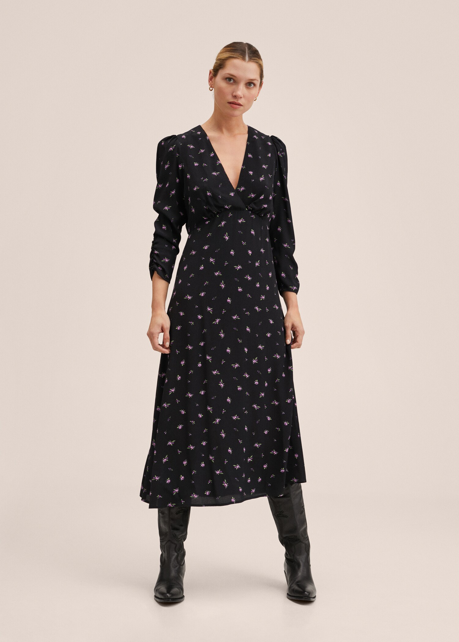 Vestido estampado floral - Plano general