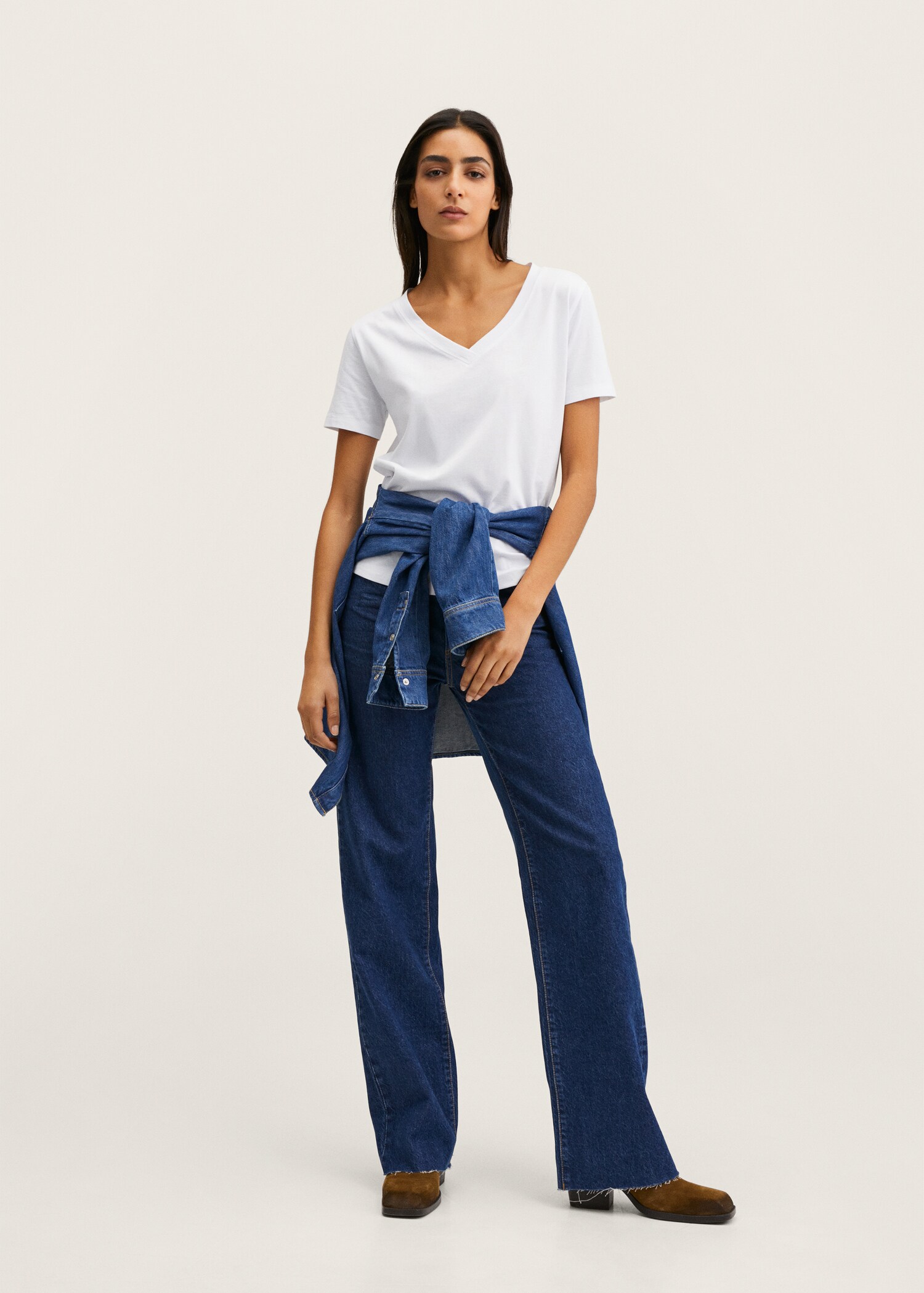 Essential cotton-blend T-shirt - General plane