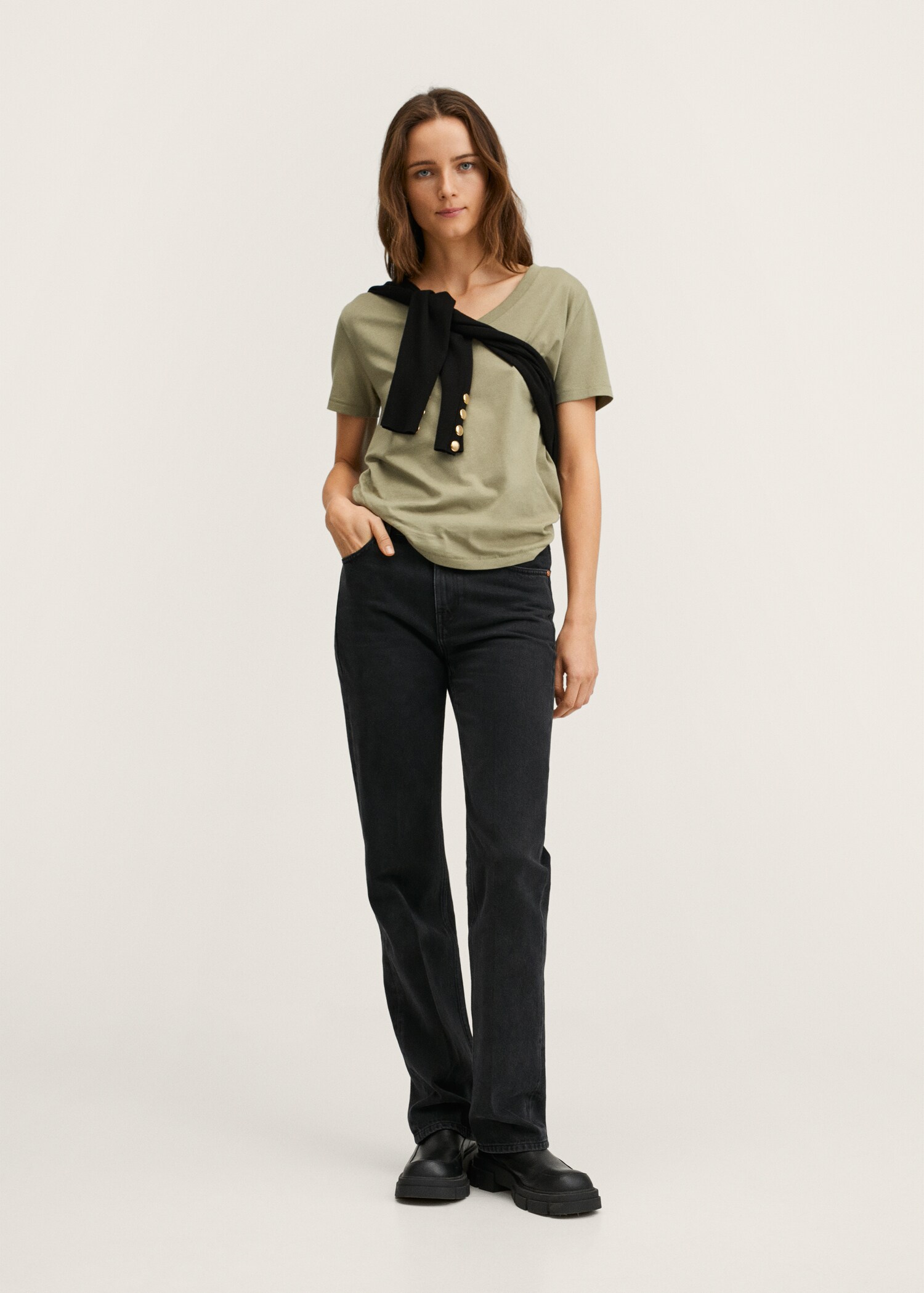 Essential cotton-blend T-shirt - General plane