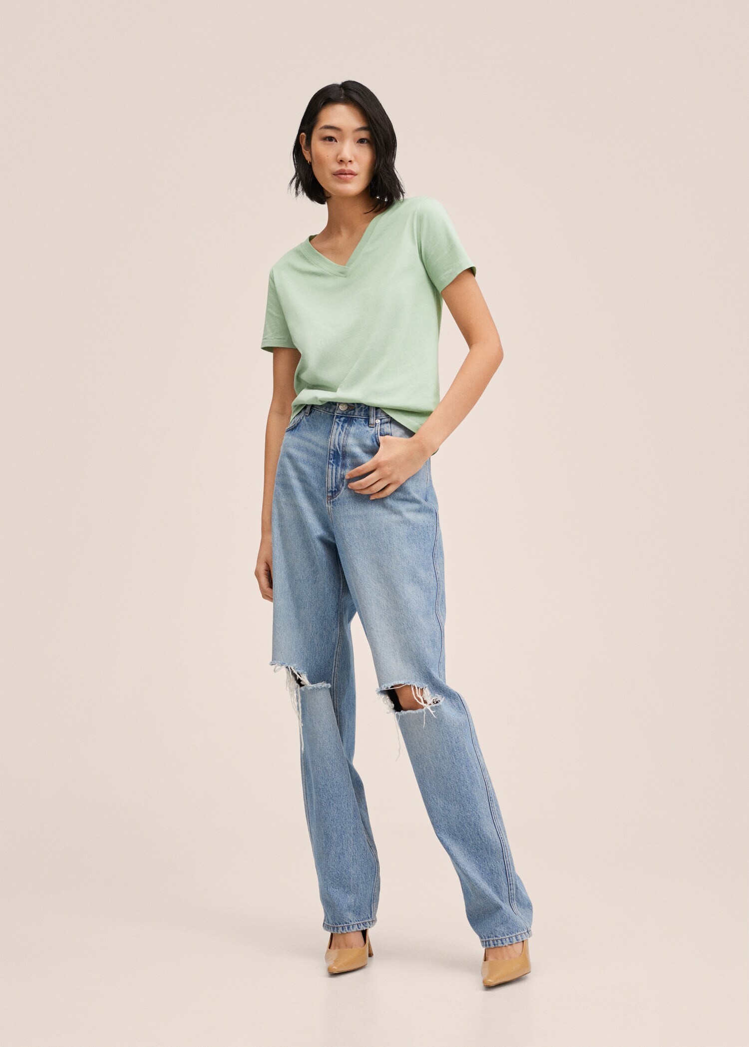 Essential cotton-blend T-shirt - General plane