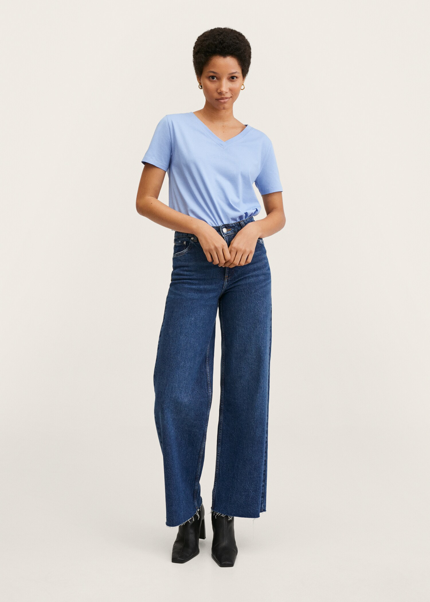 Essential cotton-blend T-shirt - General plane