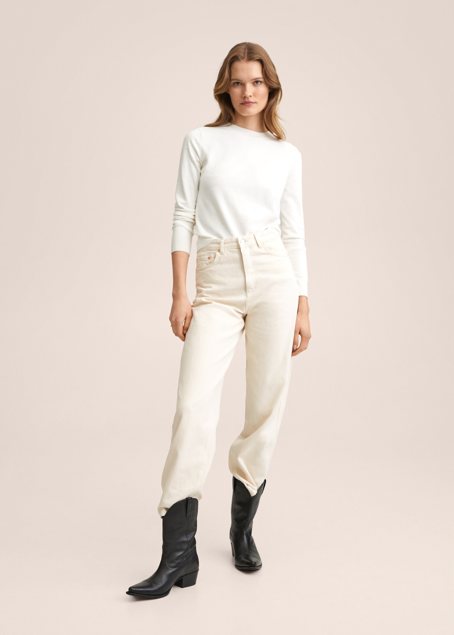 Knit embroidered sweater - General plane