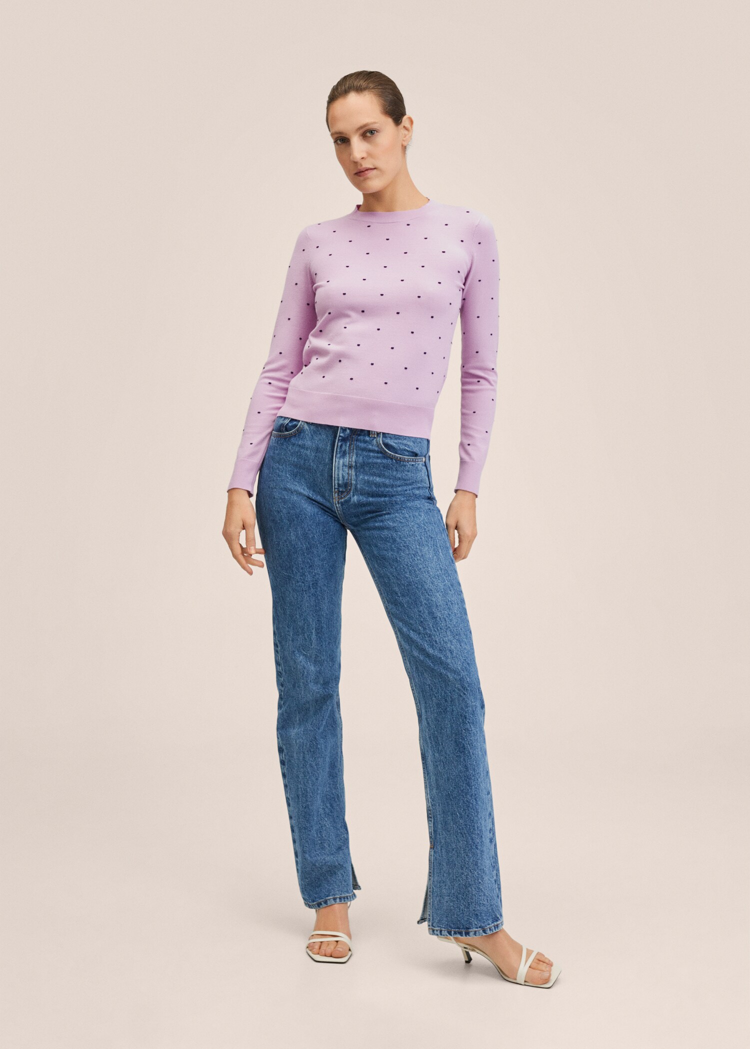 Knit embroidered sweater - General plane