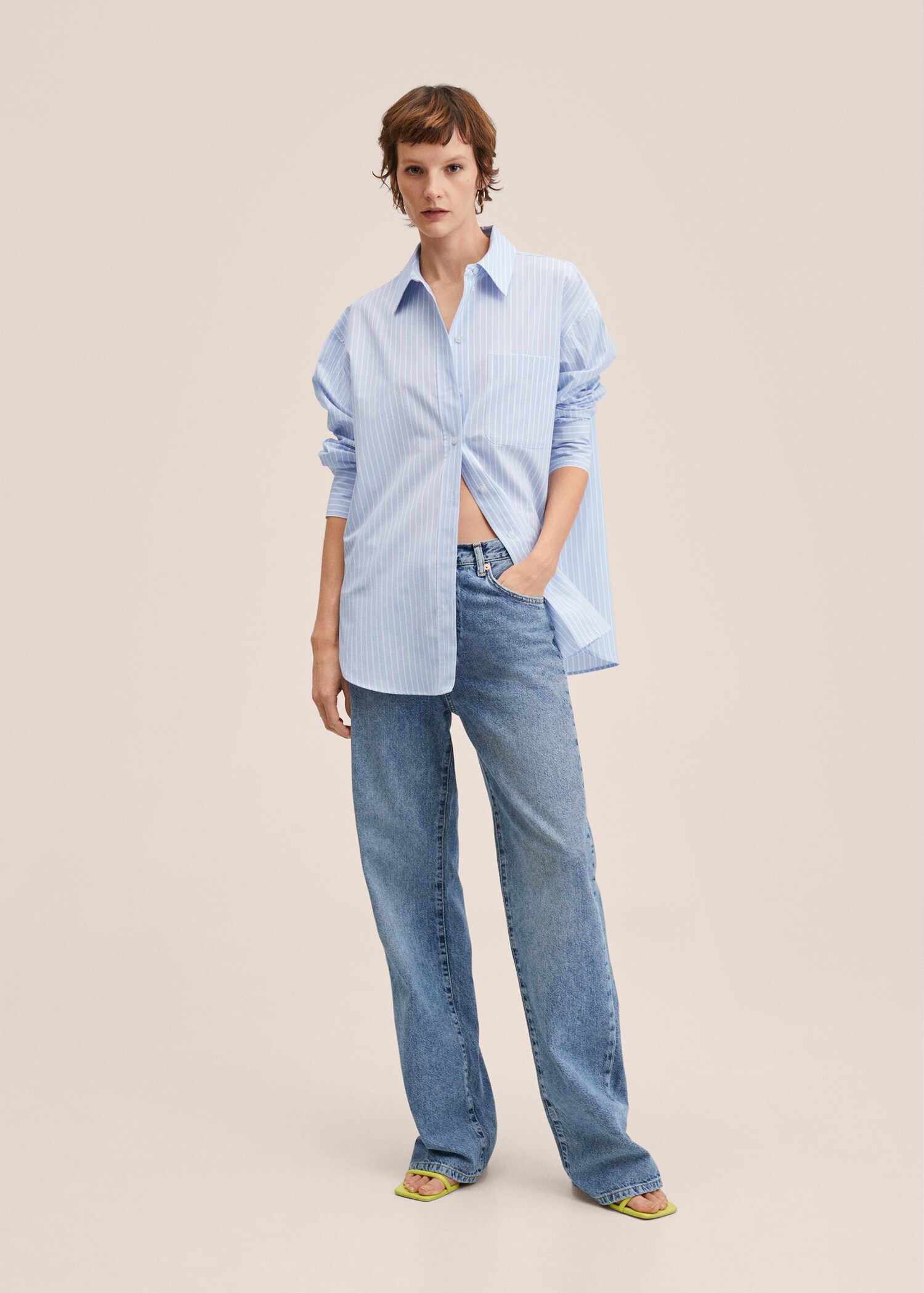 Oversize cotton shirt - General plane