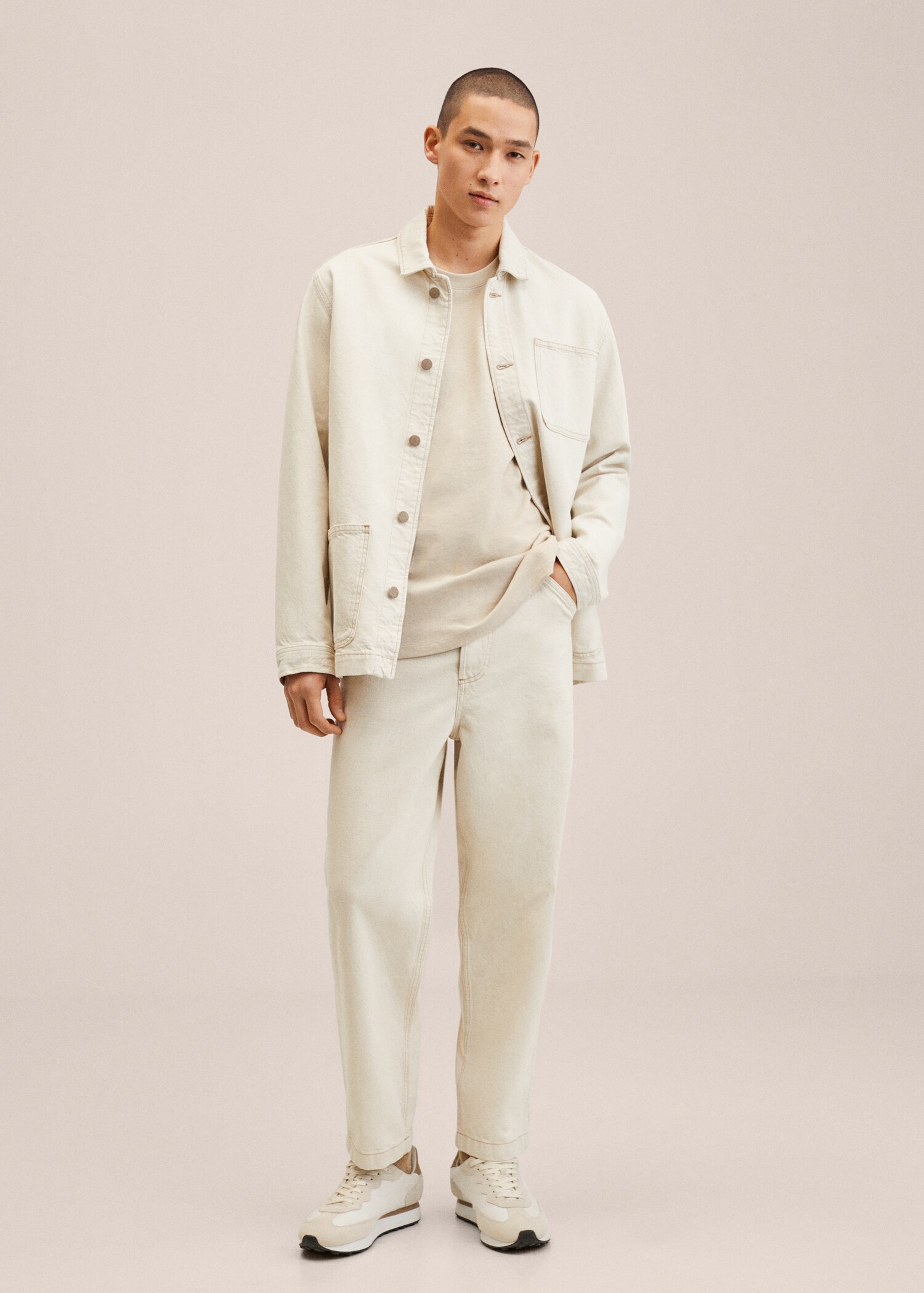 Jeans tapered loose cropped  - Plano general