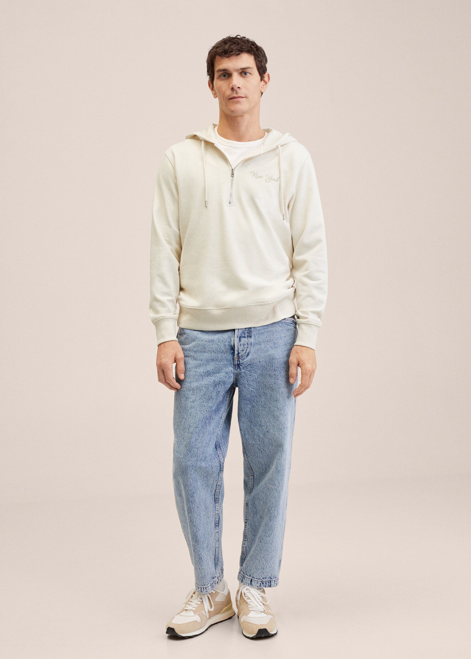 Message zip hood sweatshirt - General plane