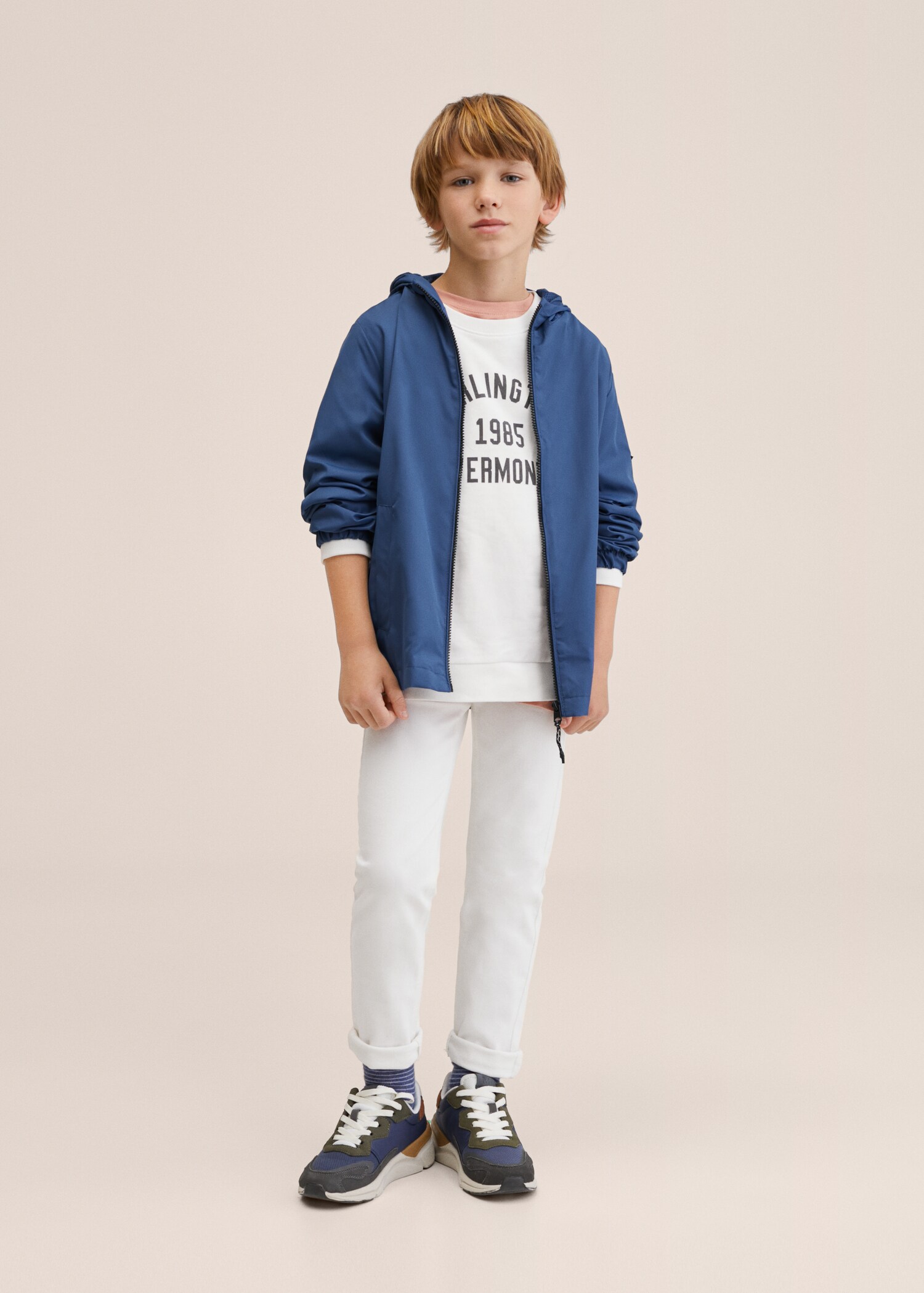 Hooded windbreaker jacket - General plane