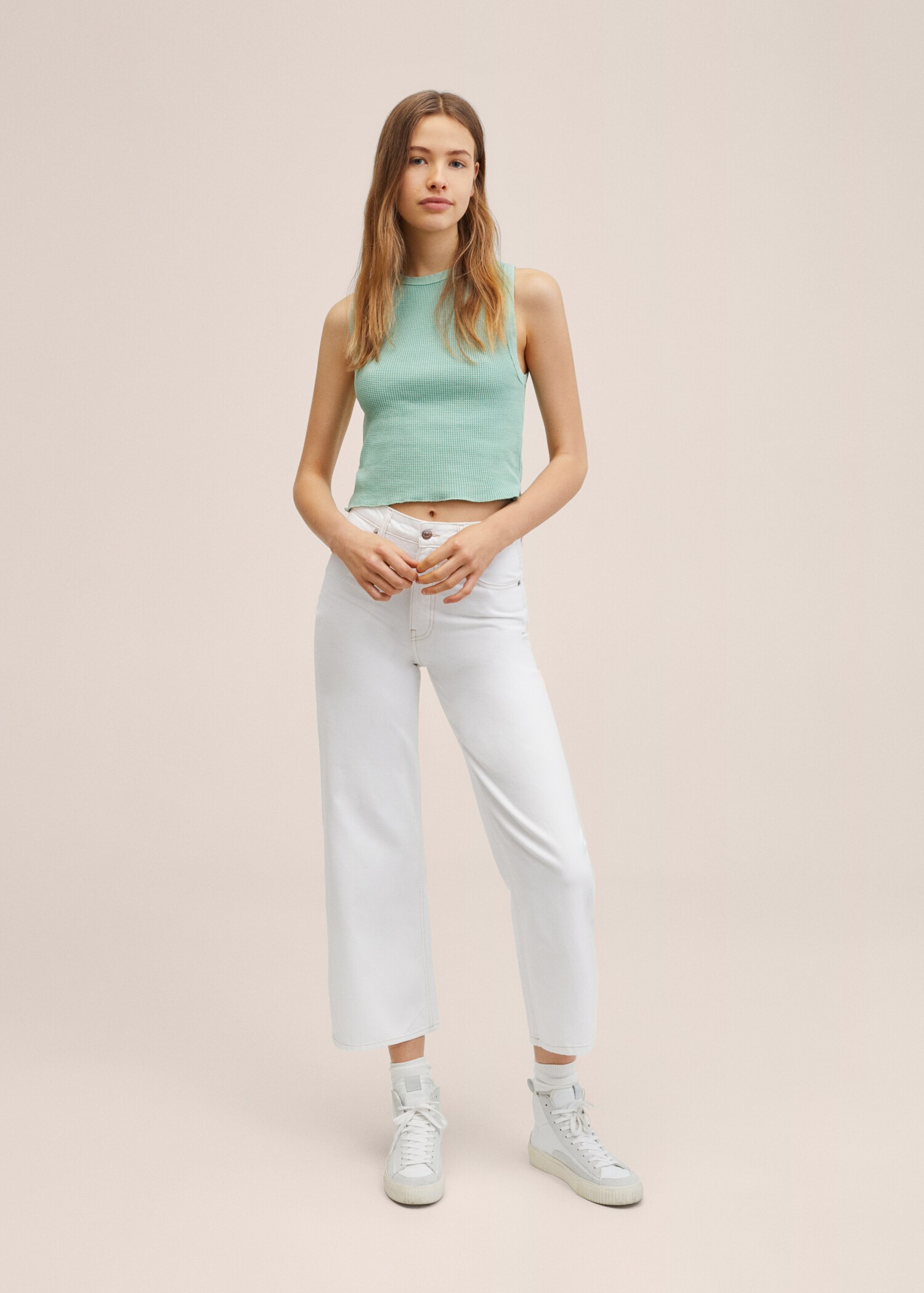 Faded fabric tank top - General plane