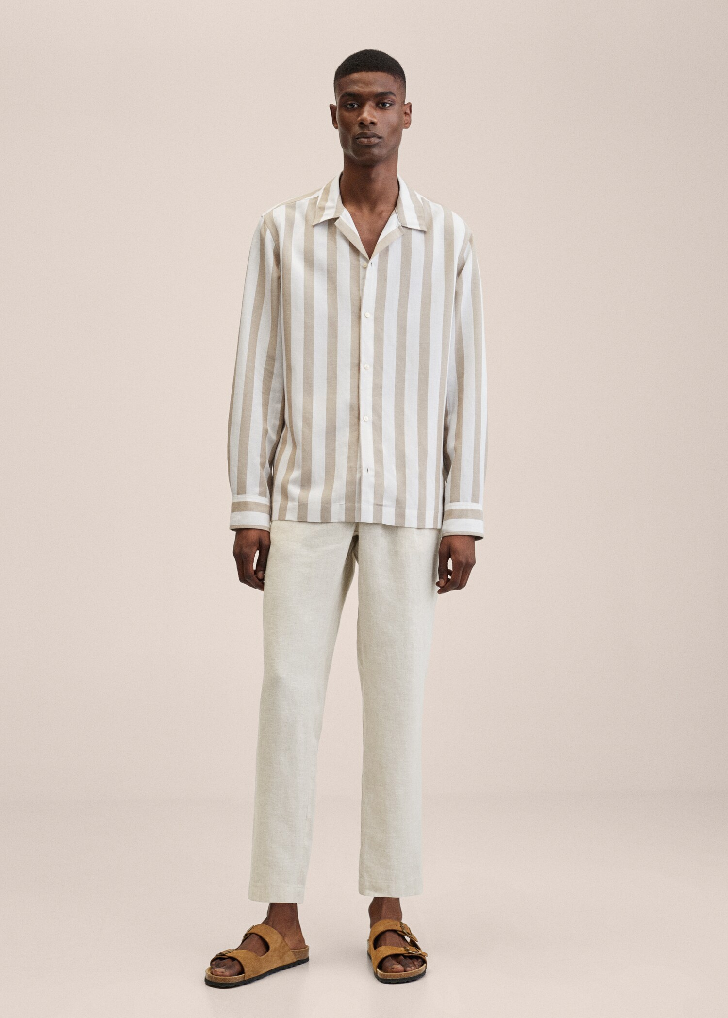 Striped bowling fluid shirt - General plane