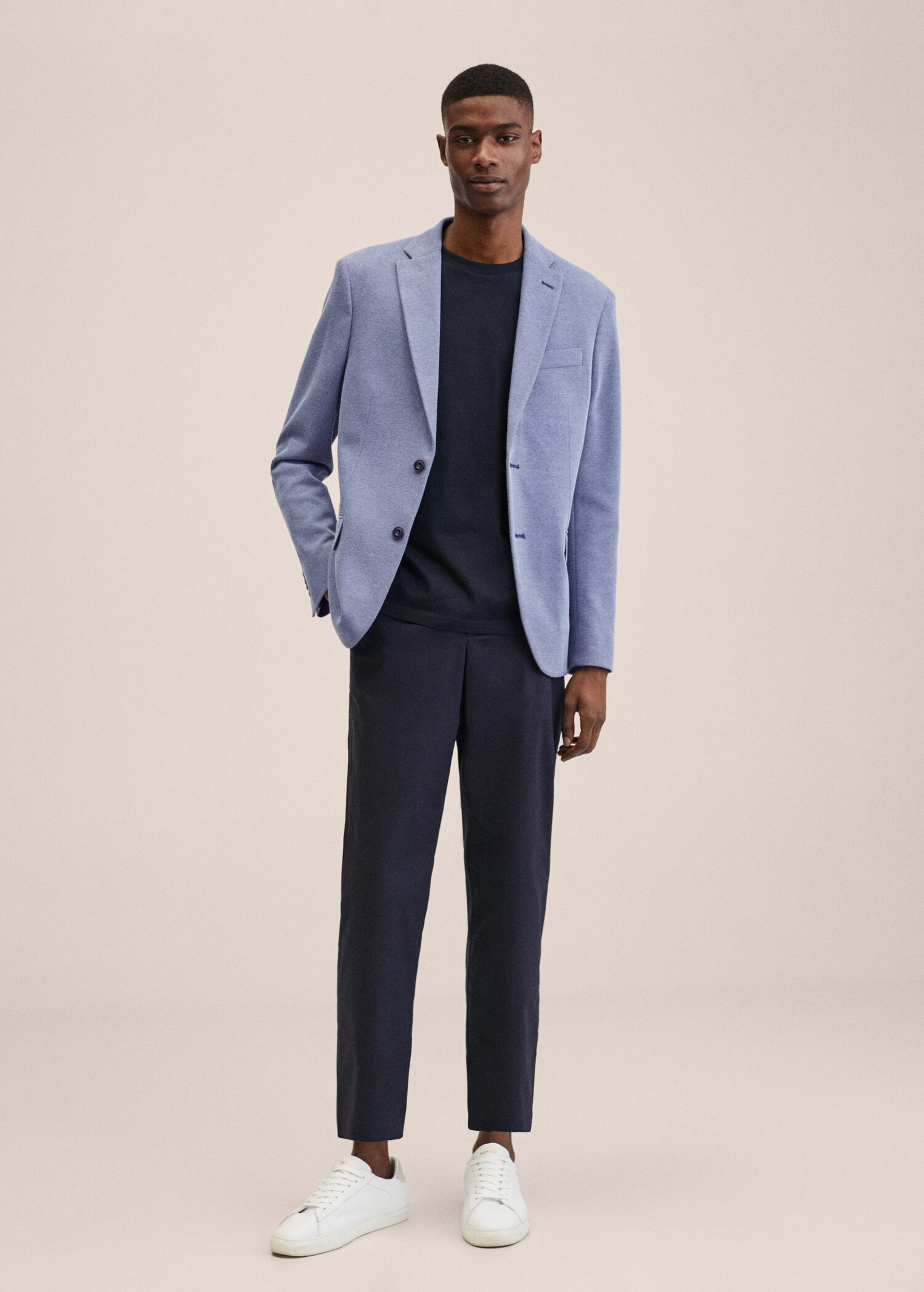 Americana slim fit microestructura - Plano general