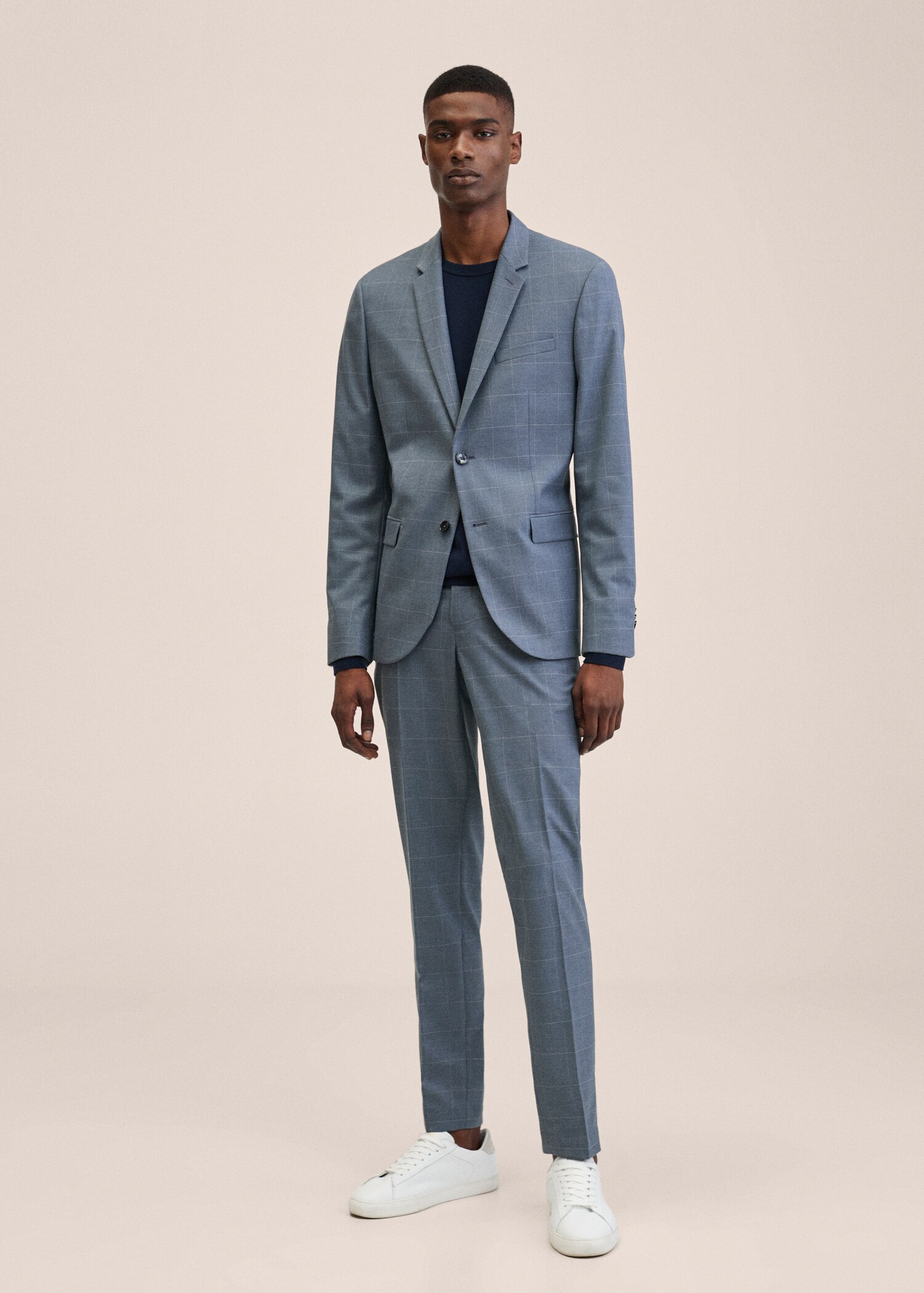Americana traje super slim fit cuadros - Plano general