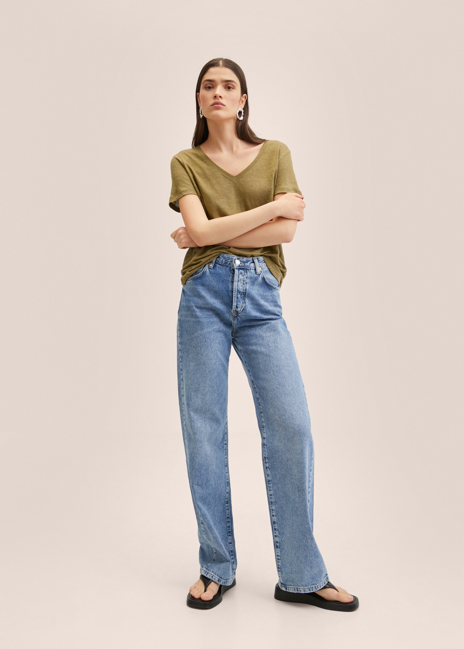 100% linen t-shirt - General plane