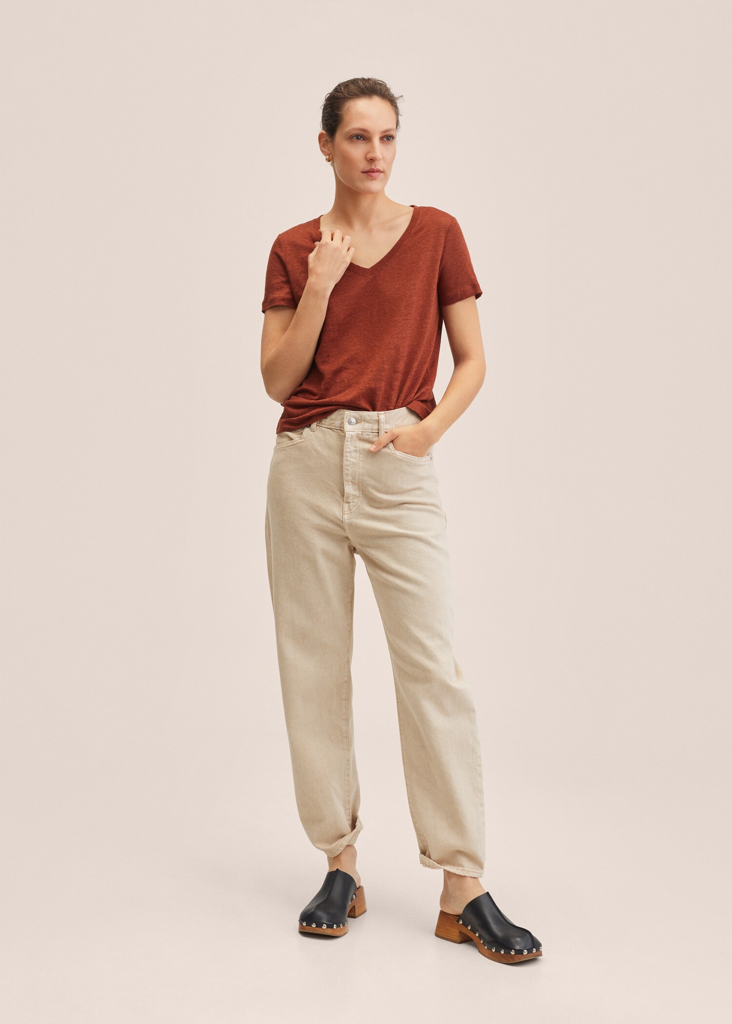 100% linen t-shirt - General plane