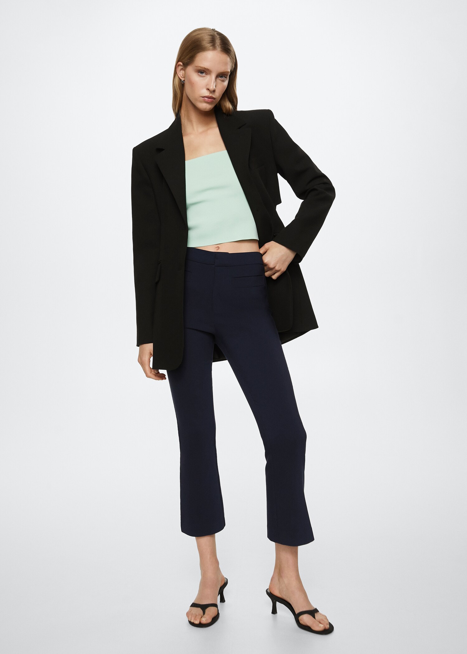 Flare crop pants - General plane