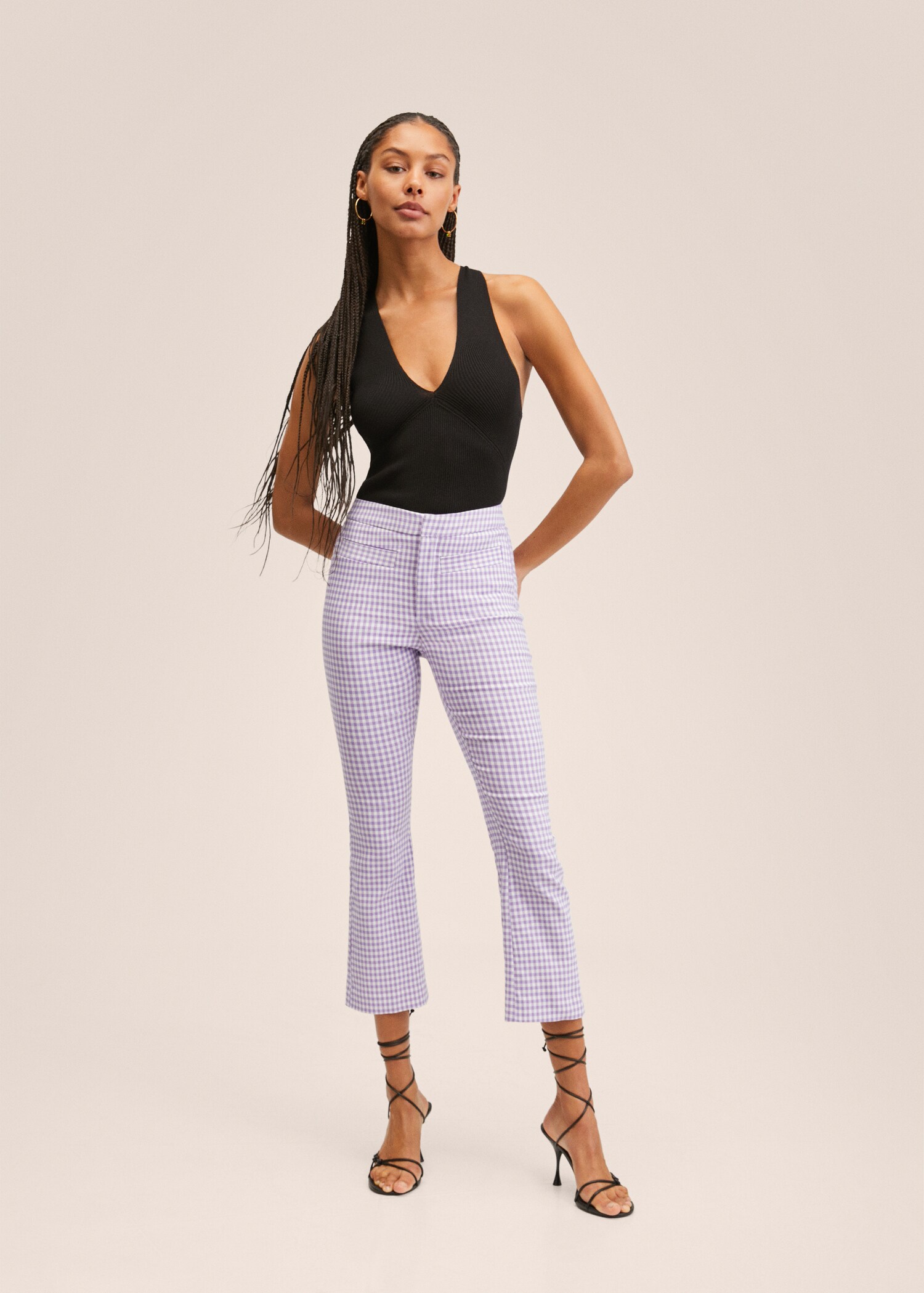 Flare crop pants - General plane