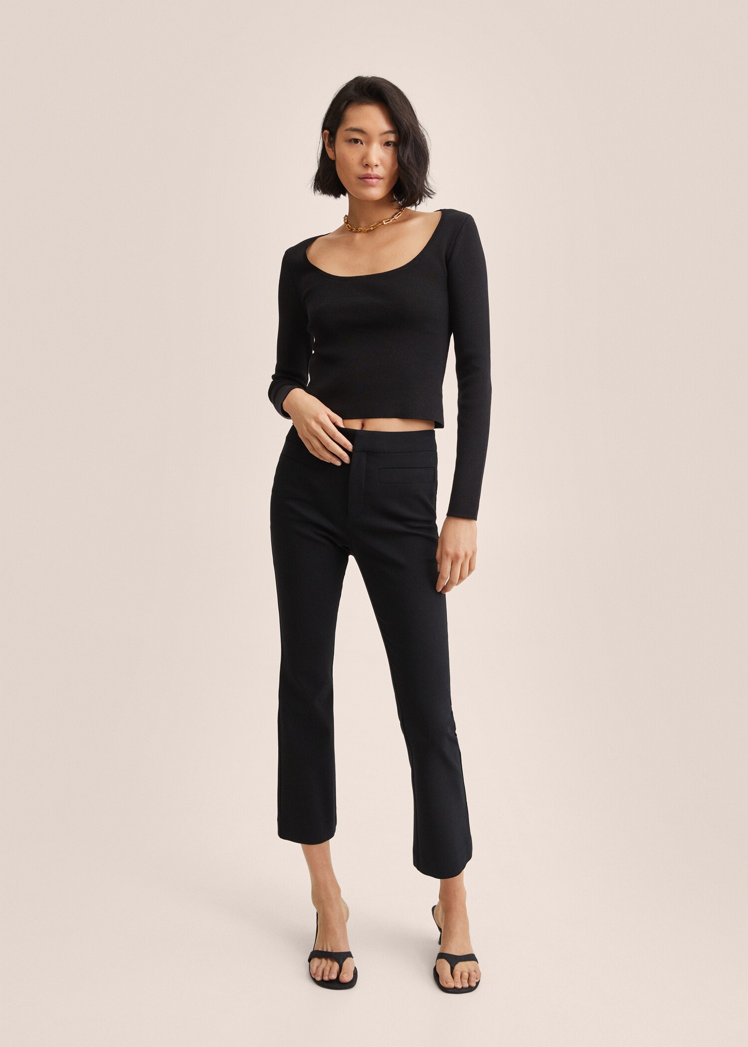 Flare crop pants - General plane