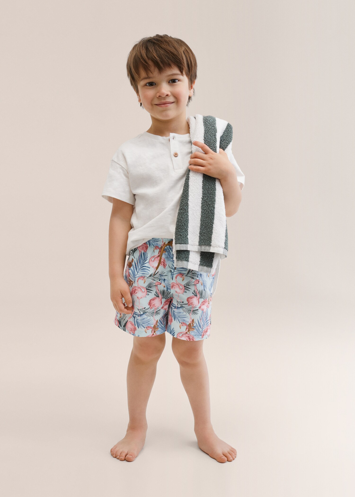 Tropical print swimsuit - General plane