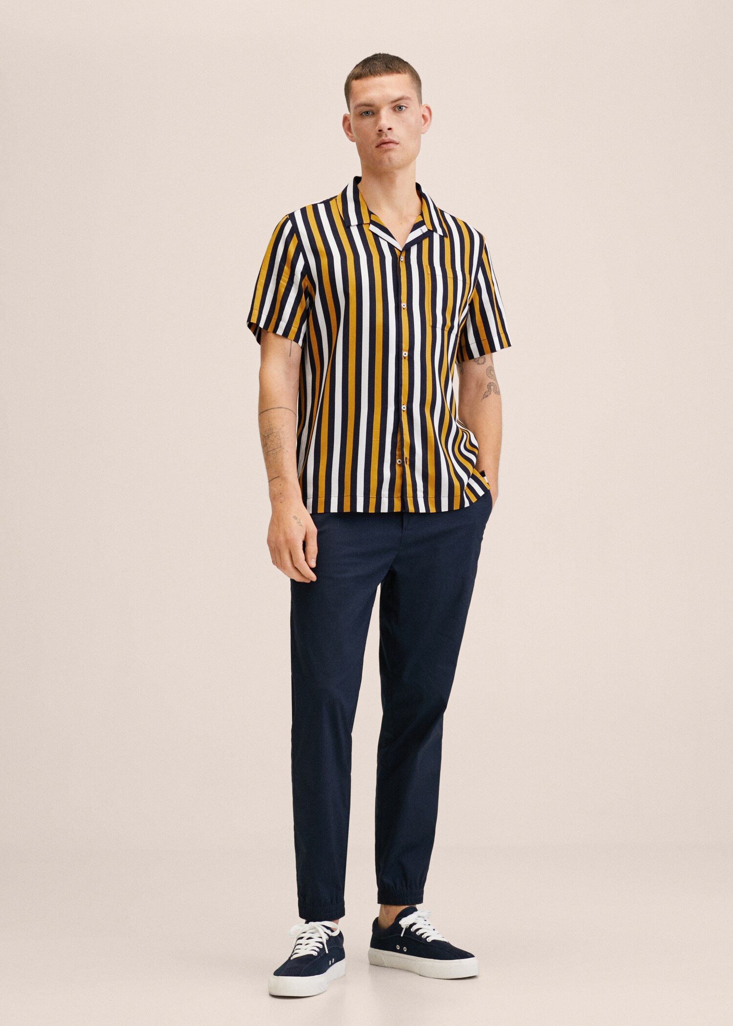 Chemise fluide rayures - Plan général