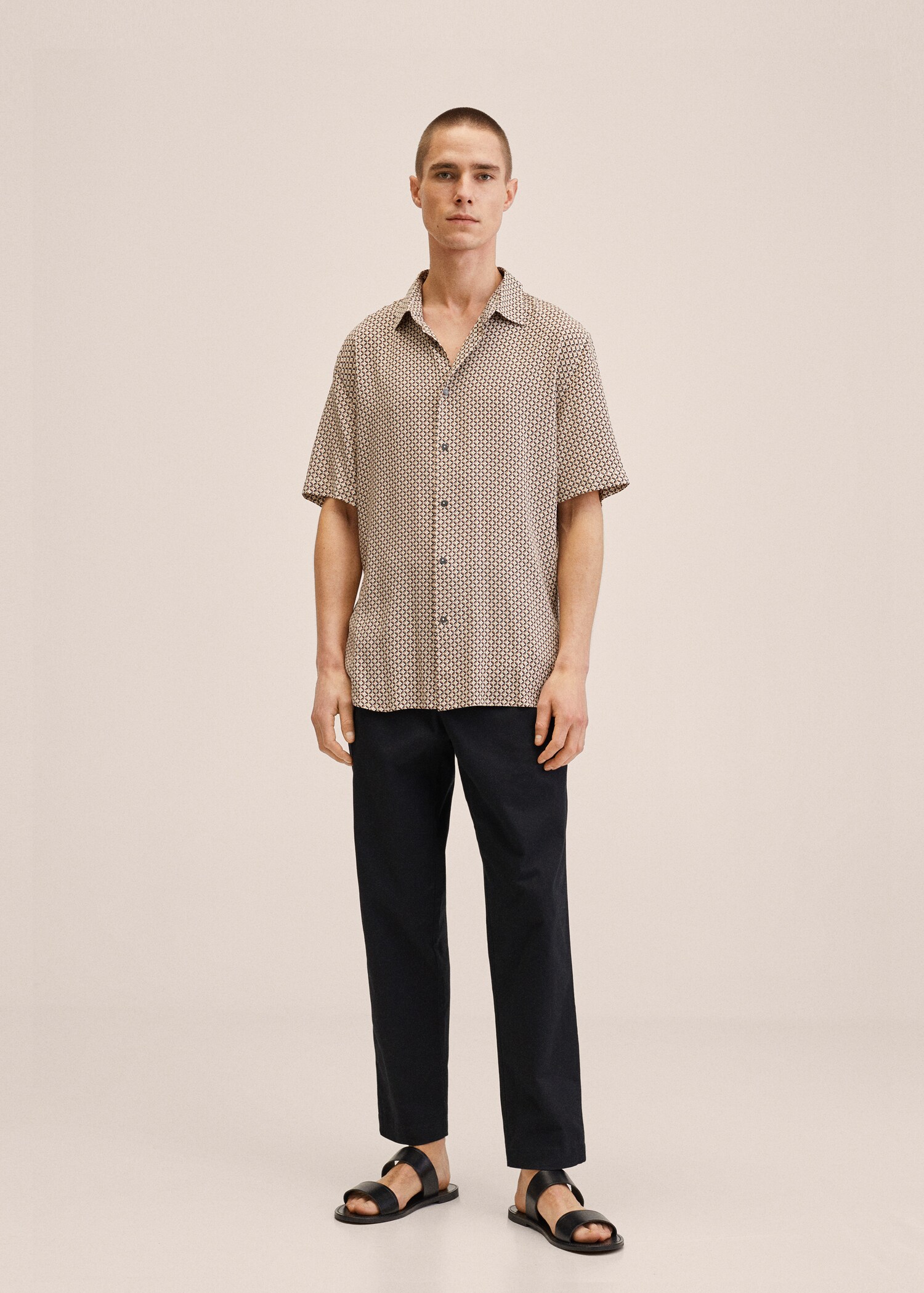 Camisa estampada fluida - Plano general