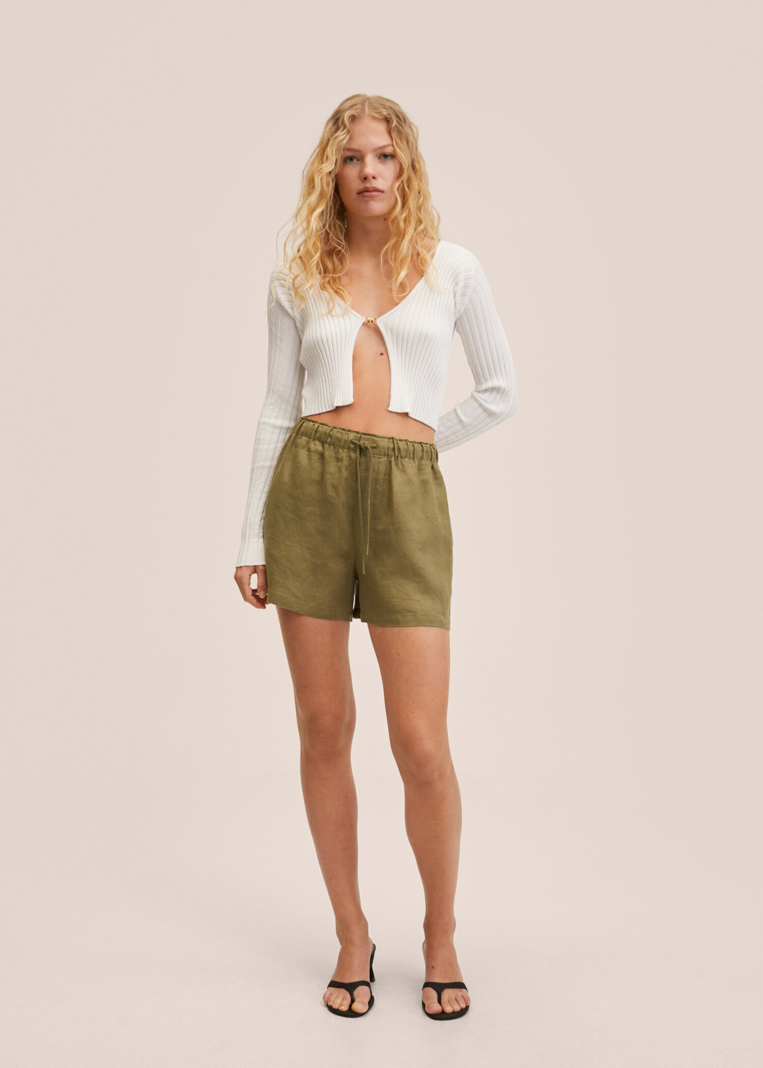 100% linen shorts - General plane