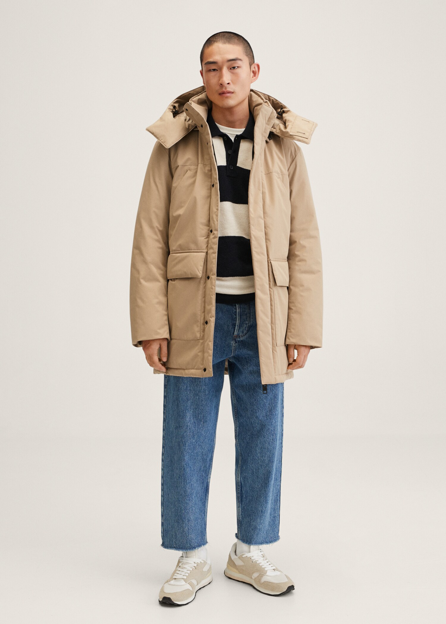 Parka acolchada capucha - Plano general